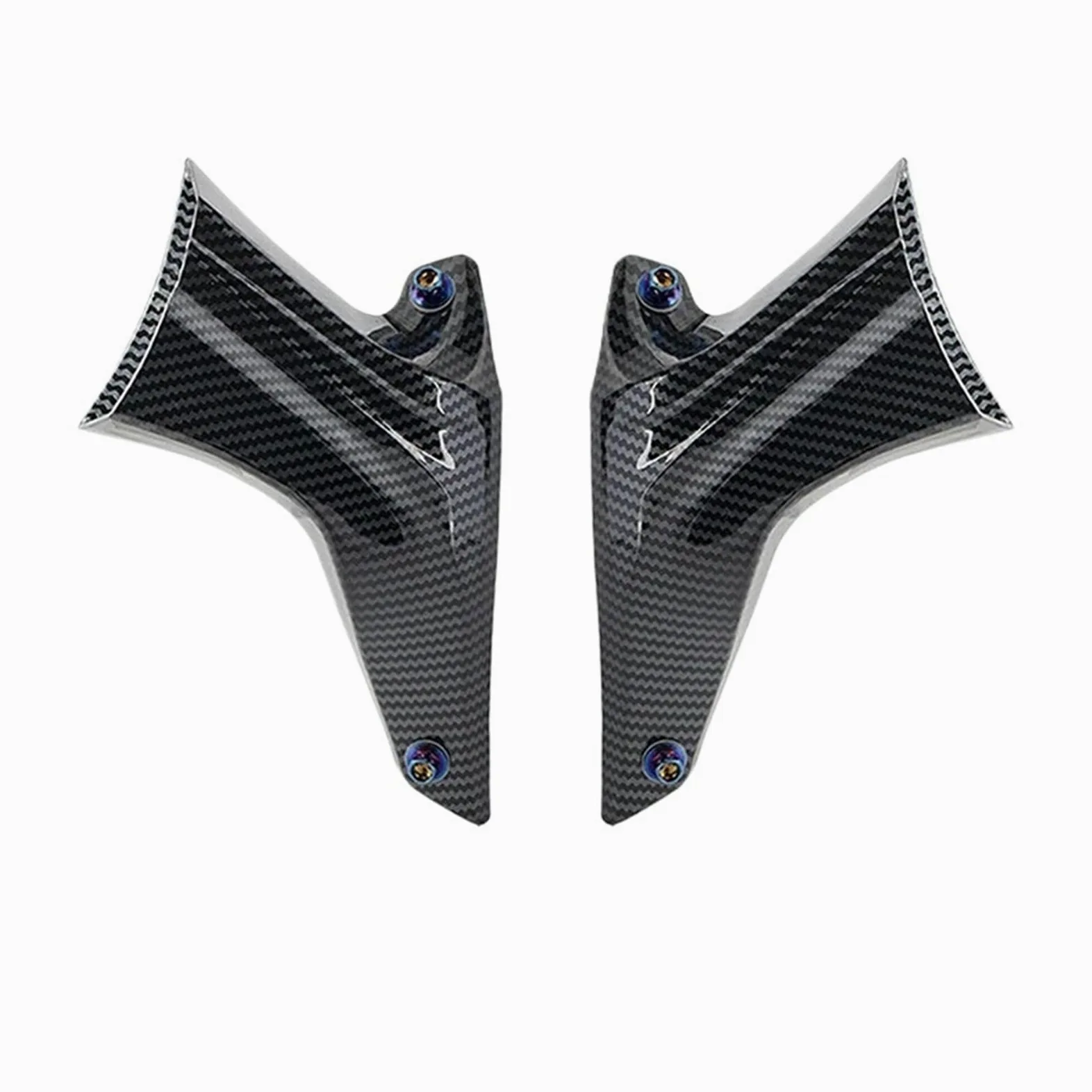 Compatible con Conducto De Refrigeración De Pinza Yamaha R1. | Aspecto de fibra de carbono, estructura duradera, se vende por par for instalación directa.