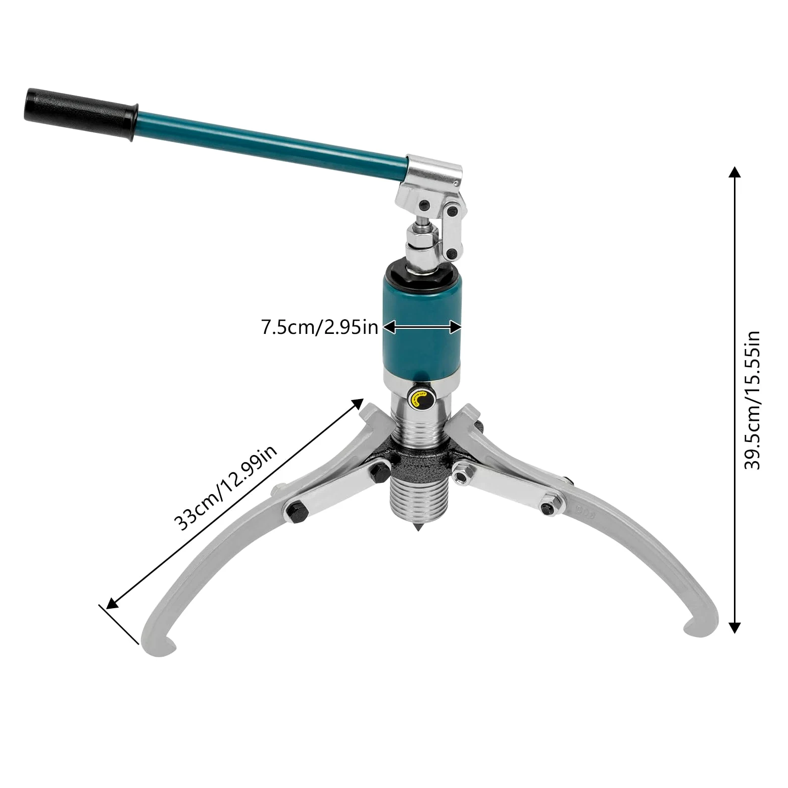 Extractor hidráulico de cojinetes 15T, extractor de cigüeñal, 3 mandíbulas o 2 mandíbulas intercambiables, juego de extractores hidráulicos integrales