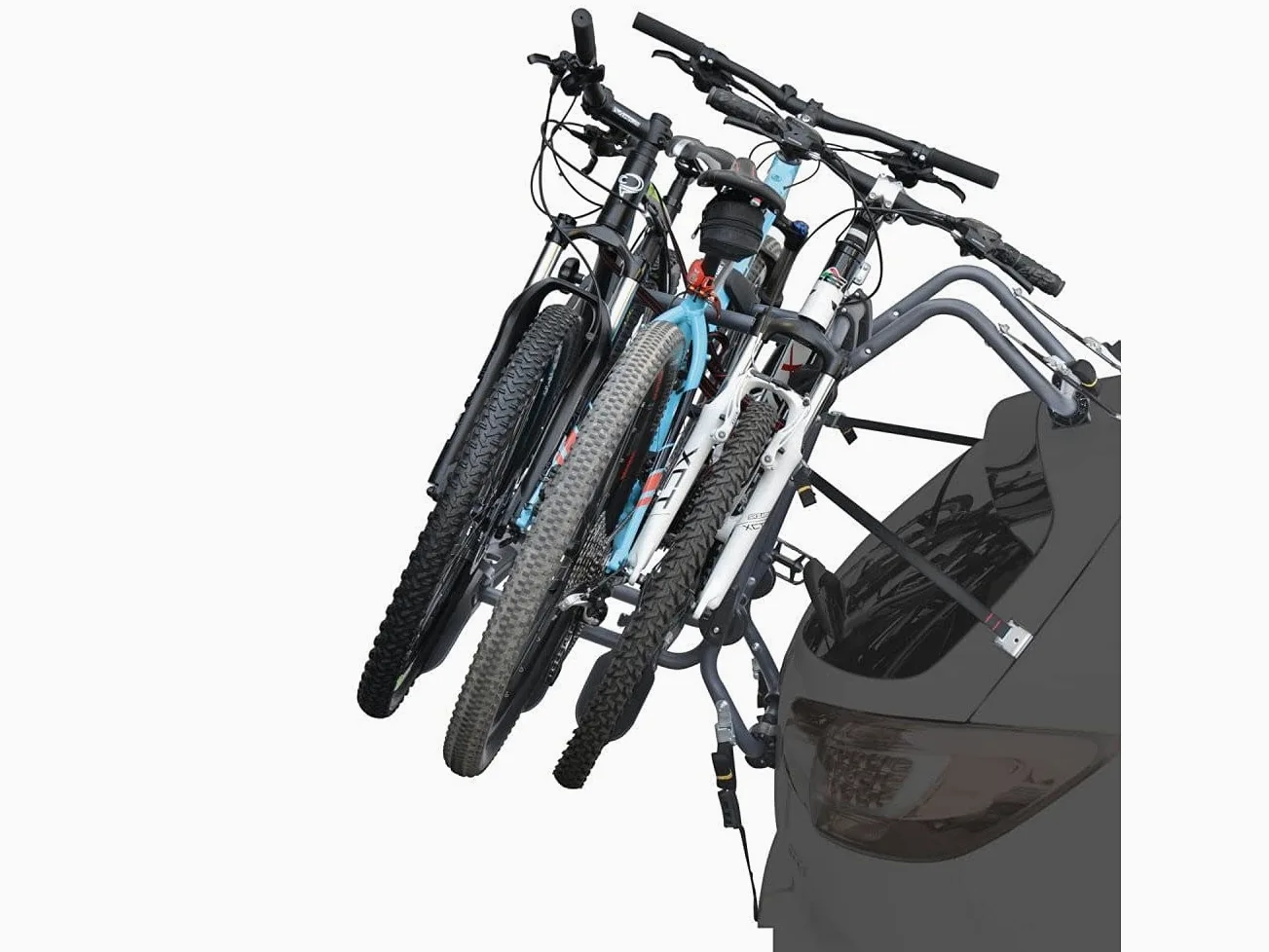 Portabicicletas trasero Peruzzo Pure Instint, 3 bicicletas, compatible con Peugeot Partner Tepee desde 2015 en adelante – Max 45 kg – También para bicicletas eléctricas y Fat Bike – Homologado