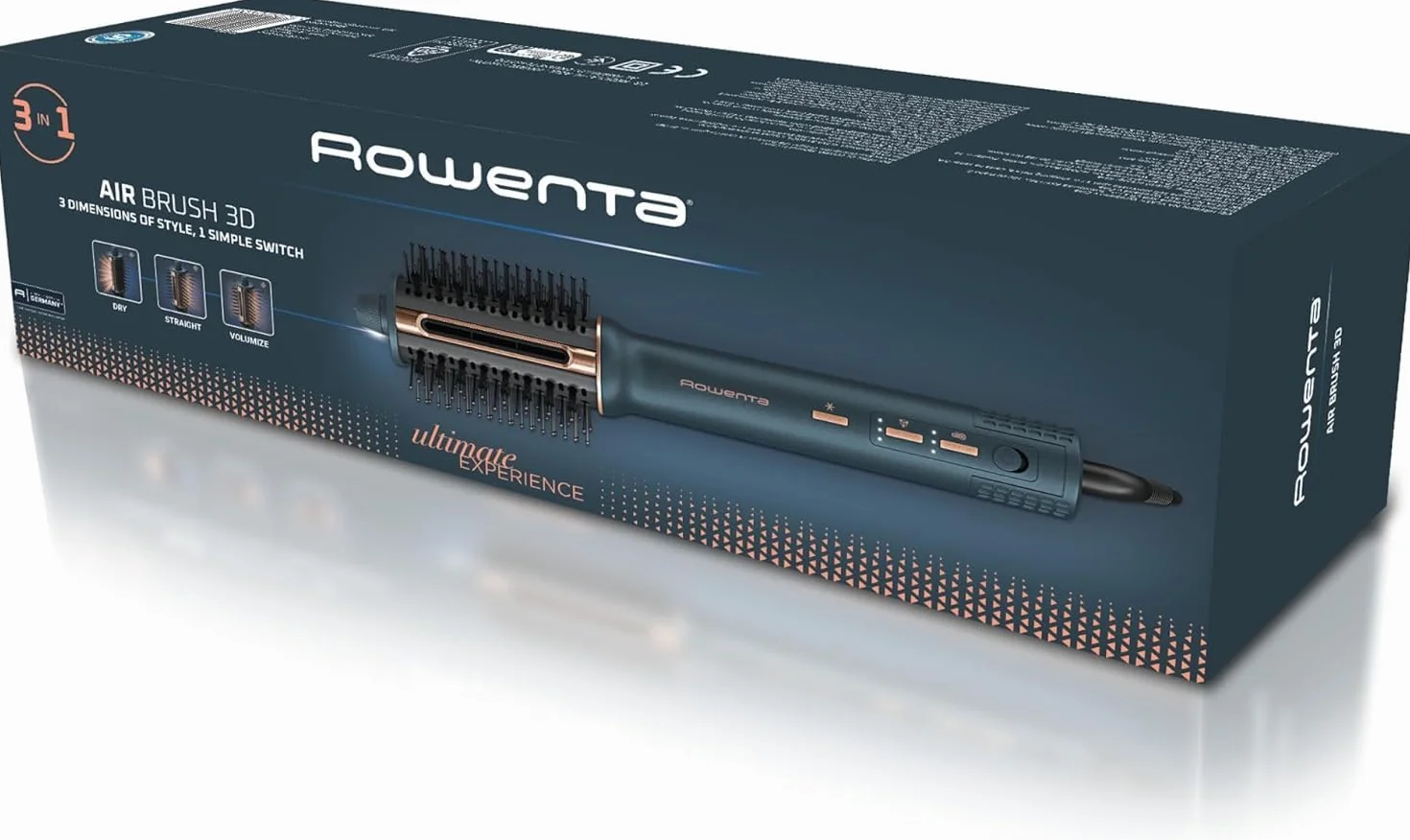 Rowenta Air Brush 3D 3 en 1 Secador Cepillo Caliente UB9720E0