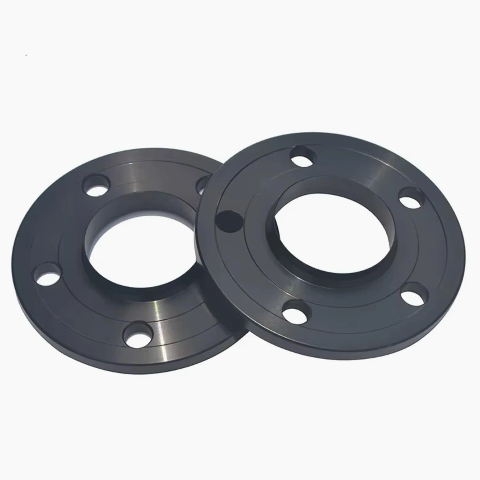 Espaciadores Rueda de Coche 2 Uds Adaptador De Junta Céntrica De Cubo Piezas De Coche Espaciadores De Rueda PCD 5x120 Rosca Cónica 66,6mm Compatible Con E26 E28 E34 E36 E38 E60(Black)