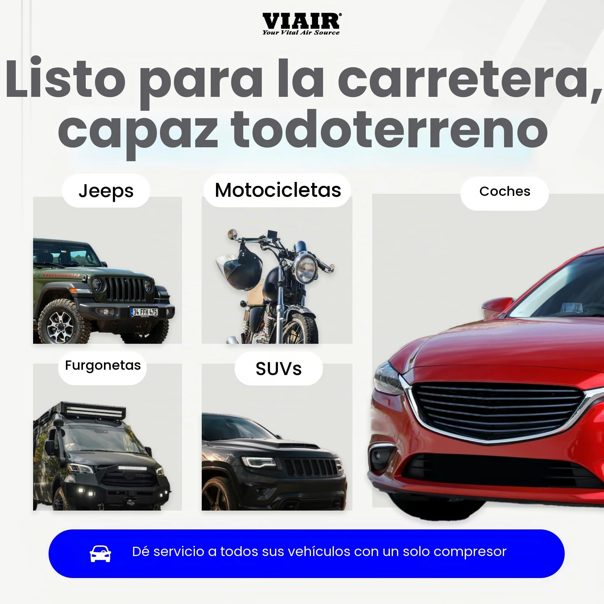 VIAIR Digital EVC85P - Inflador de neumáticos portátil para automóvil, SUV y camión | Función de apagado automático preestablecido | Bomba de neumáticos de carretera de 12 V compresor de aire 60 PSI