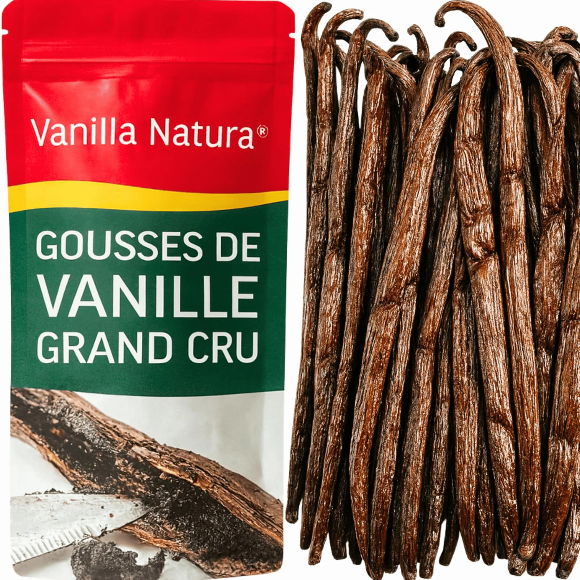 Vainas de Vainilla Premium 14-16 cm Calidad Extra Flexible Perfumada Pack Eco