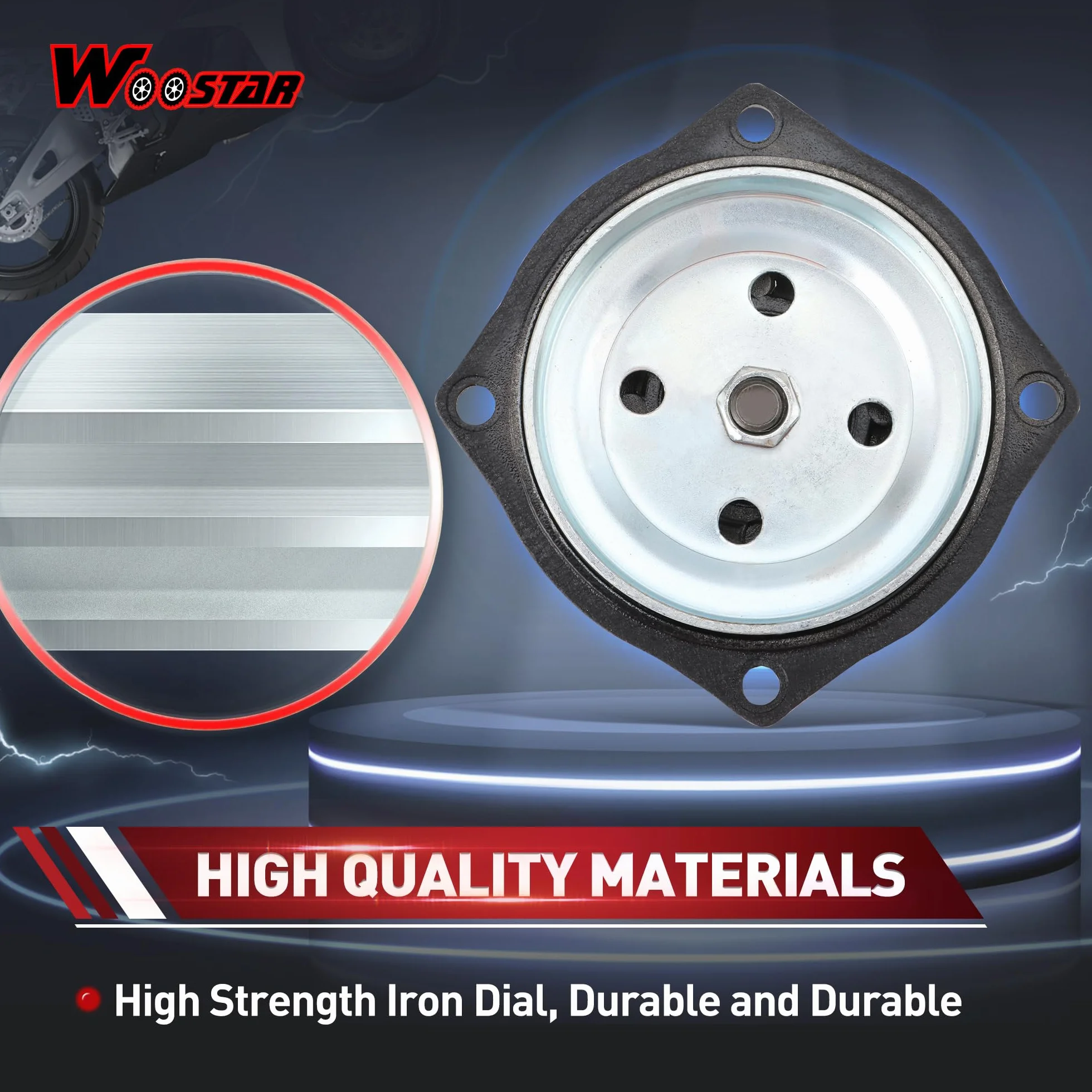 WOOSTAR Heavy Duty 7 Dientes Caja de Cambios Embrague Moto Reemplazo para 2 Tiempos 47cc 49cc Minimoto Pocket Bike ATV 4 Wheeler Go Kart Scooter