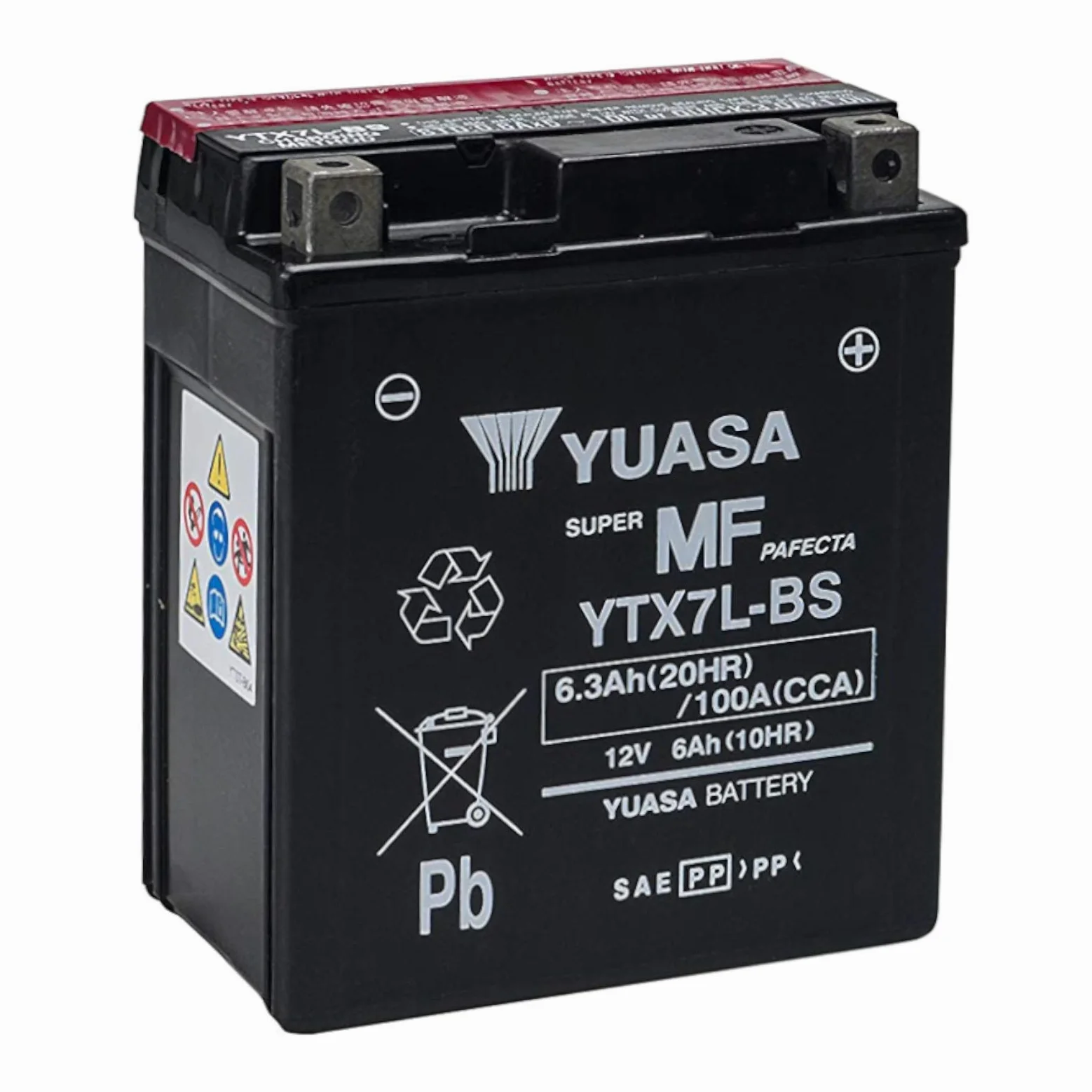 Batería sellada Yuasa YTX7L-BS 12V 6Ah para Honda S-Wing 125 2007