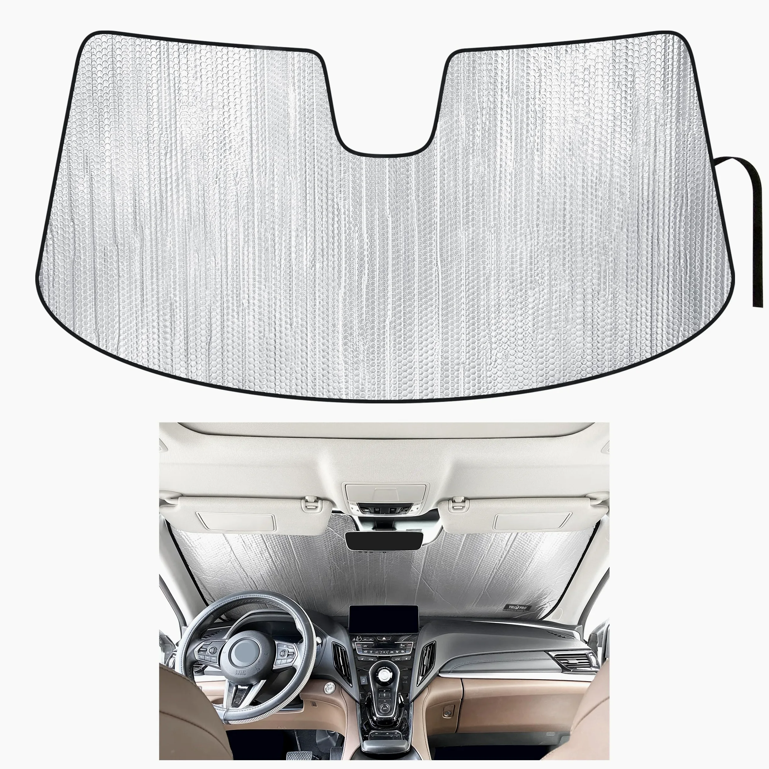 EPHIIONIY YelloPro - Parasol Reflectante para Parabrisas Delantero de Coche con protección UV Reflectante, para 2019 2020 Acura RDX SUV, Tech, A-Spec, Advance SUV