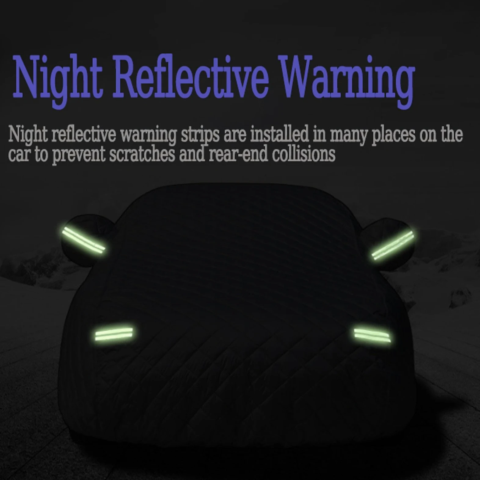 Funda Coche Antigranizo para Ope-l Antara Cubierta para Coche Exterior Reforzada Antigranizo Impermeable Tira Reflectante Algodón Grueso Antipolvo Rasguño