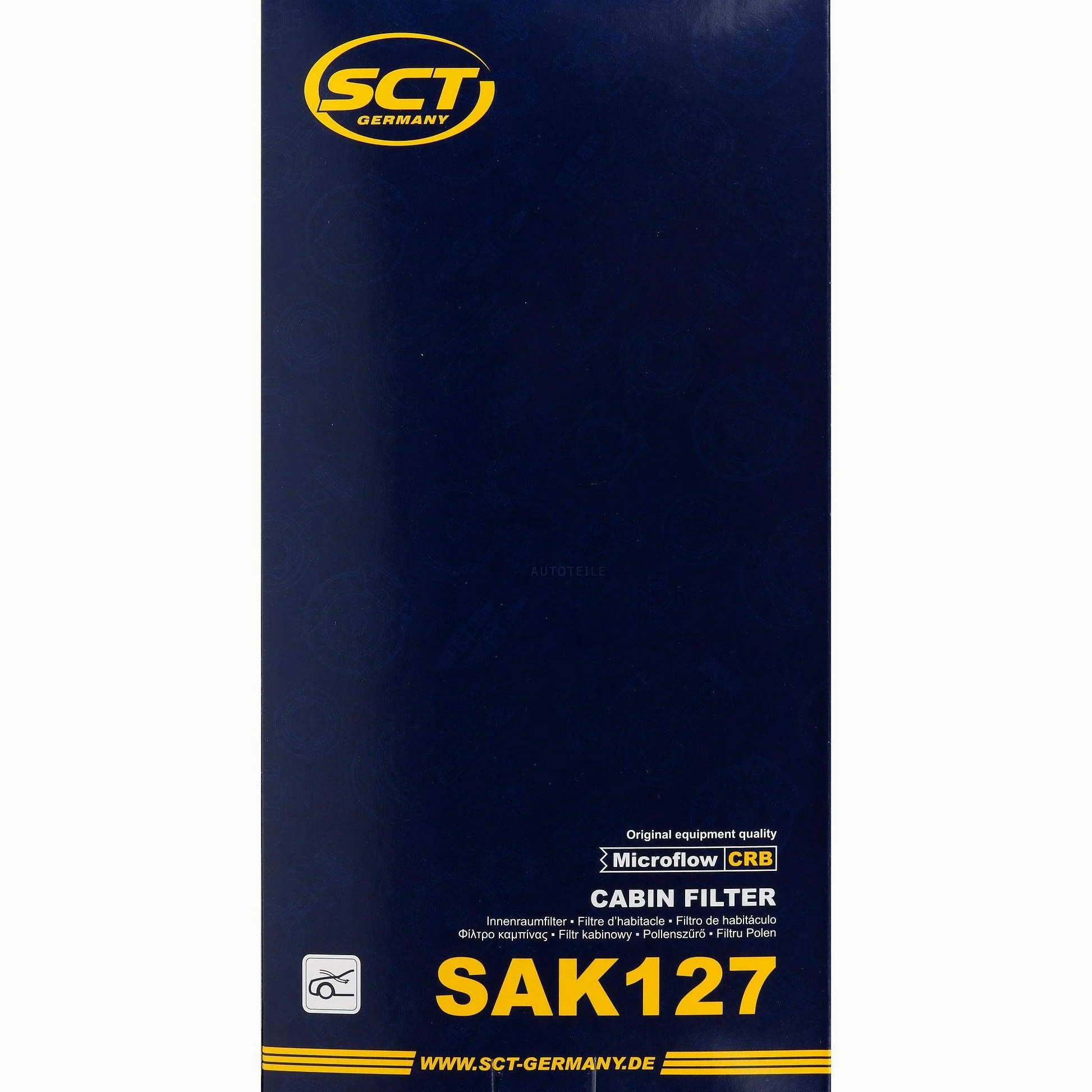 QR-Parts Set 85580712 SAK 127 20 filtros originales SCT para habitáculo, filtro de polen