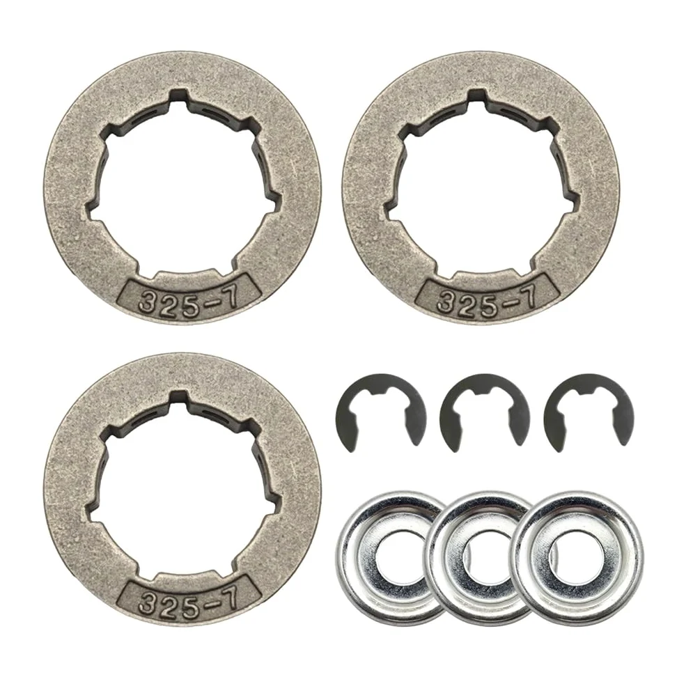 Piñón 325-7 Compatible con motosierras 021, 024, 025, 028 y 250, y Kit de piñón 325, repuestos y Accesorios.