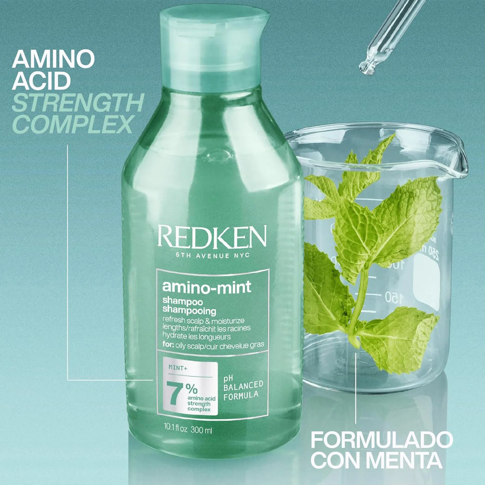Redken Champú de Menta Anti Grasa 300 ml