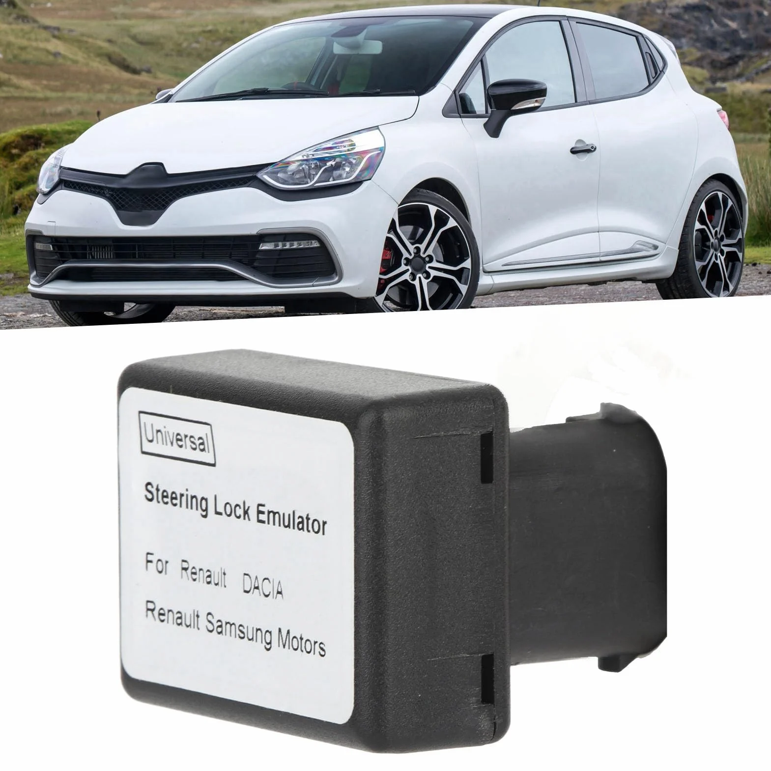 Emulador de Bloqueo de Dirección de Coche ABS Negro ESL ELV Simulador Accesorios Automotrices Reemplazo para Samsung Reemplazo para Megane 2 Emulador de Bloqueo de Dirección