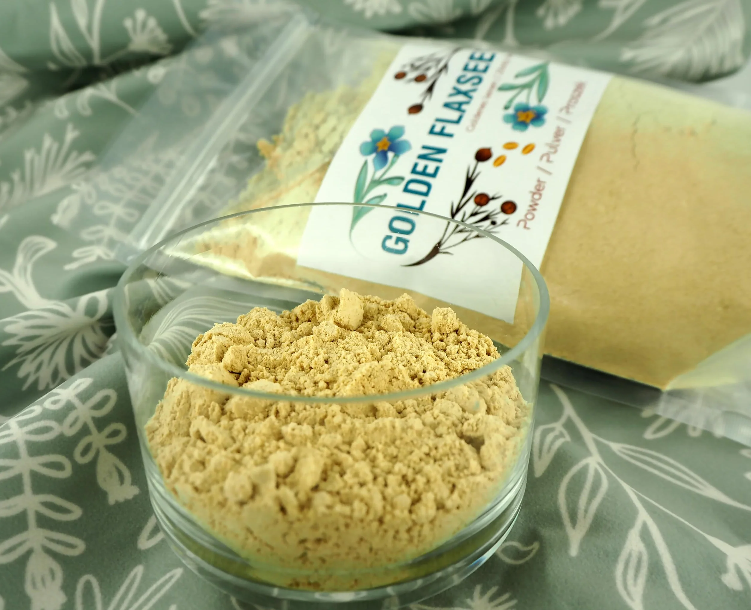 Planta Vera Lino dorado molido desengrasado harina de lino 900g