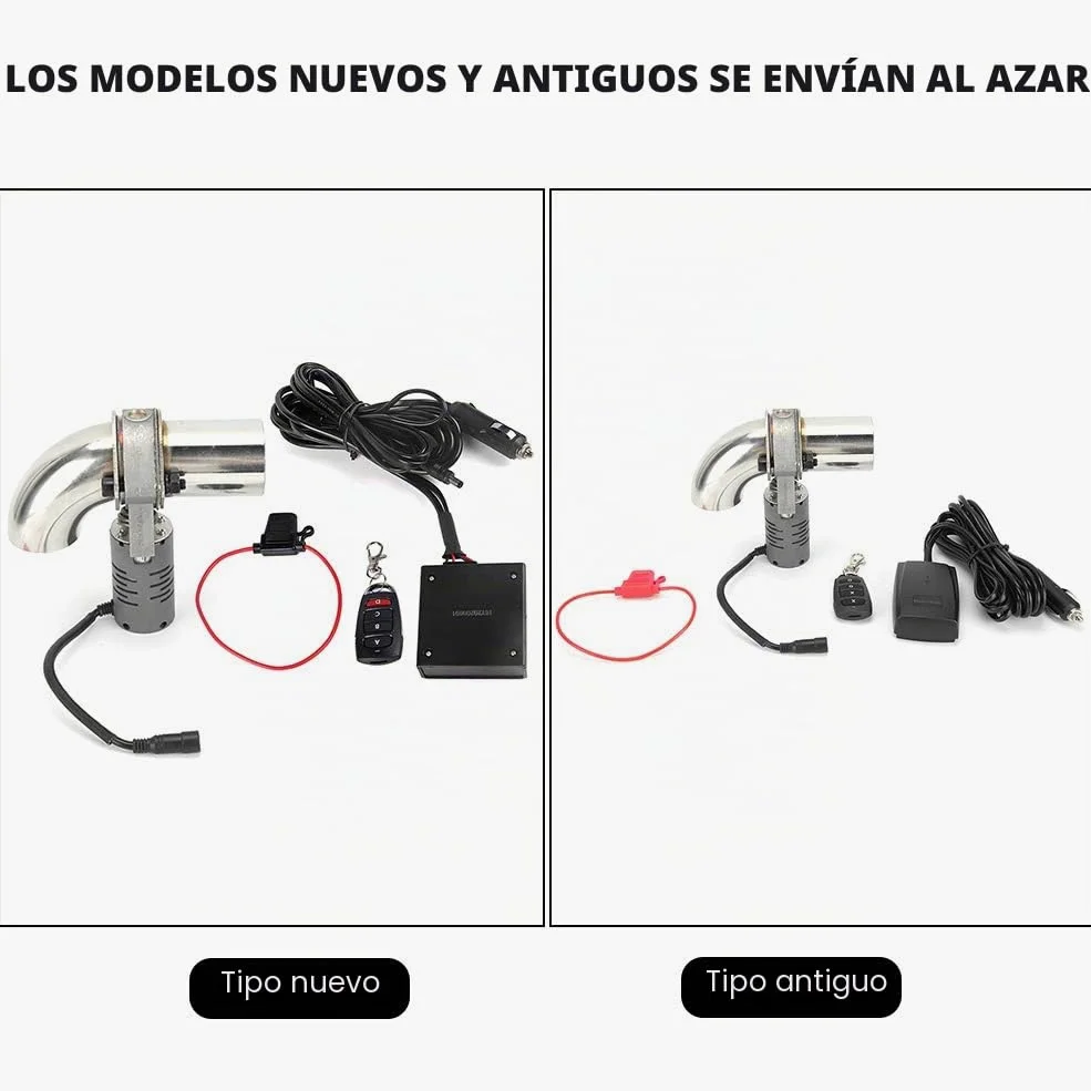 Válvula de escape eléctrica de acero inoxidable Silenciador Tubo de parada Válvula de parada de escape con control remoto
