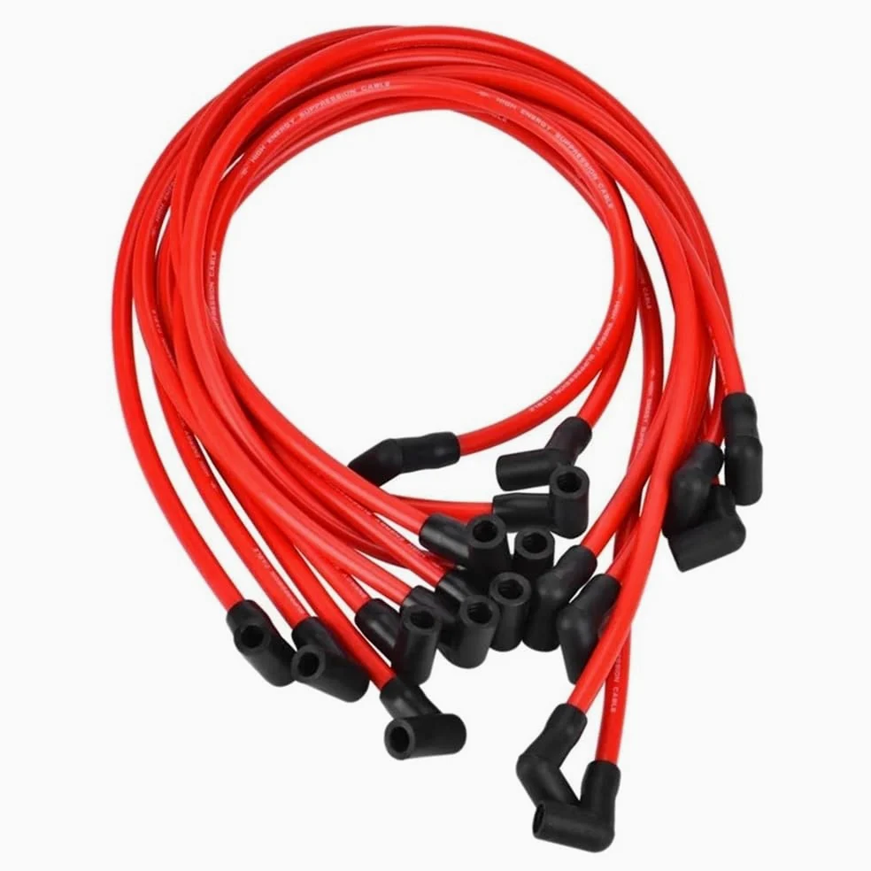 cables bujías coche Para Isuzu para NPR 5.7L V8 1992-1994 | SP10-390-1010 350383454 Juego de cables de bujía de 10,5 MM