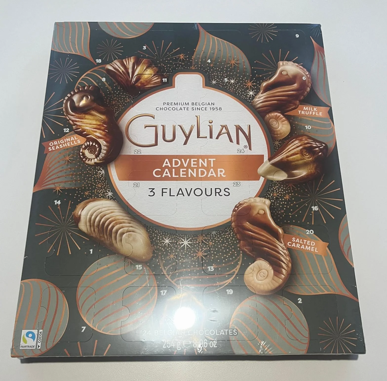 Guylian Calendario de Adviento 254g 24 Chocolates de Praliné Navidad