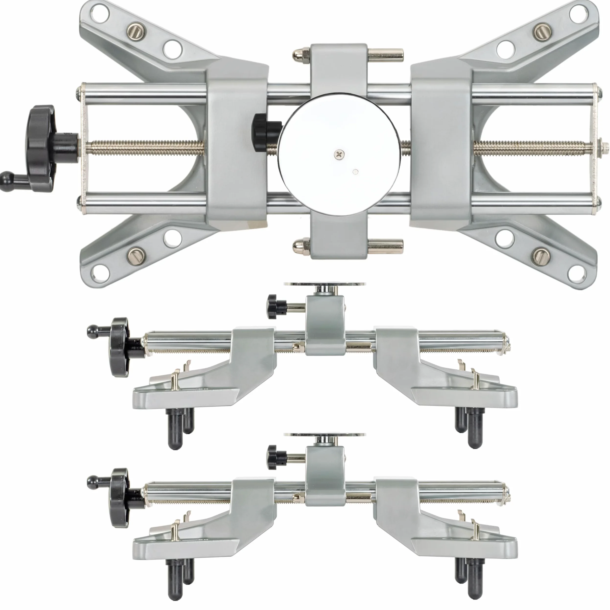 AutoSolo Abrazadera de Rueda para Alineación DIY - Adaptador Magnético Universal para Calibres de Camber - Compatible con Rines 11-25" (2 Unidades)