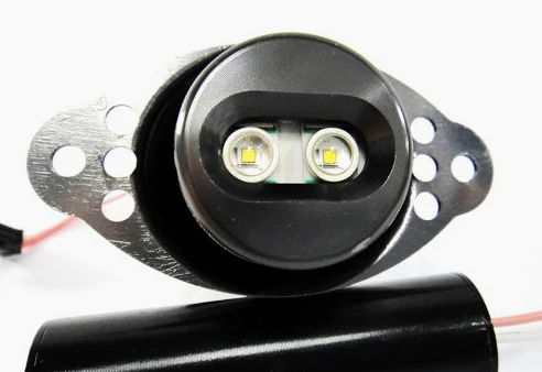RZG Lot de 2 bombillas LED Angel Eye de faro DRL Halo Blanco 20 W Canbus para E90 E91 Serie 3