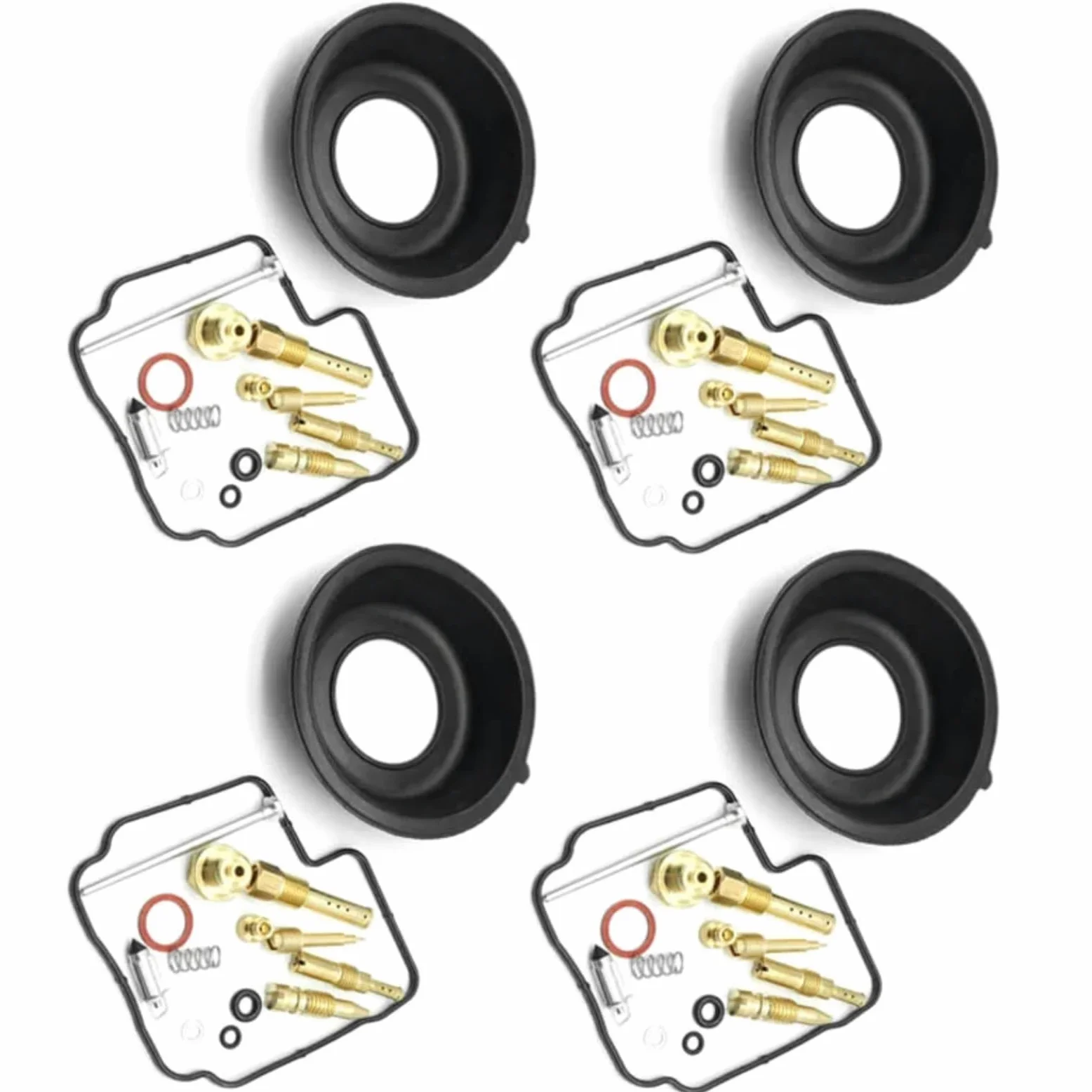 Kit Carburador Repuesto Kit Reparación Carburador Motocicleta Para CB400F CB-1 NC27 1989 1990 1991, Conjunto De Reconstrucción De Membrana De Carburador De Diafragma De Vacío(C Style)