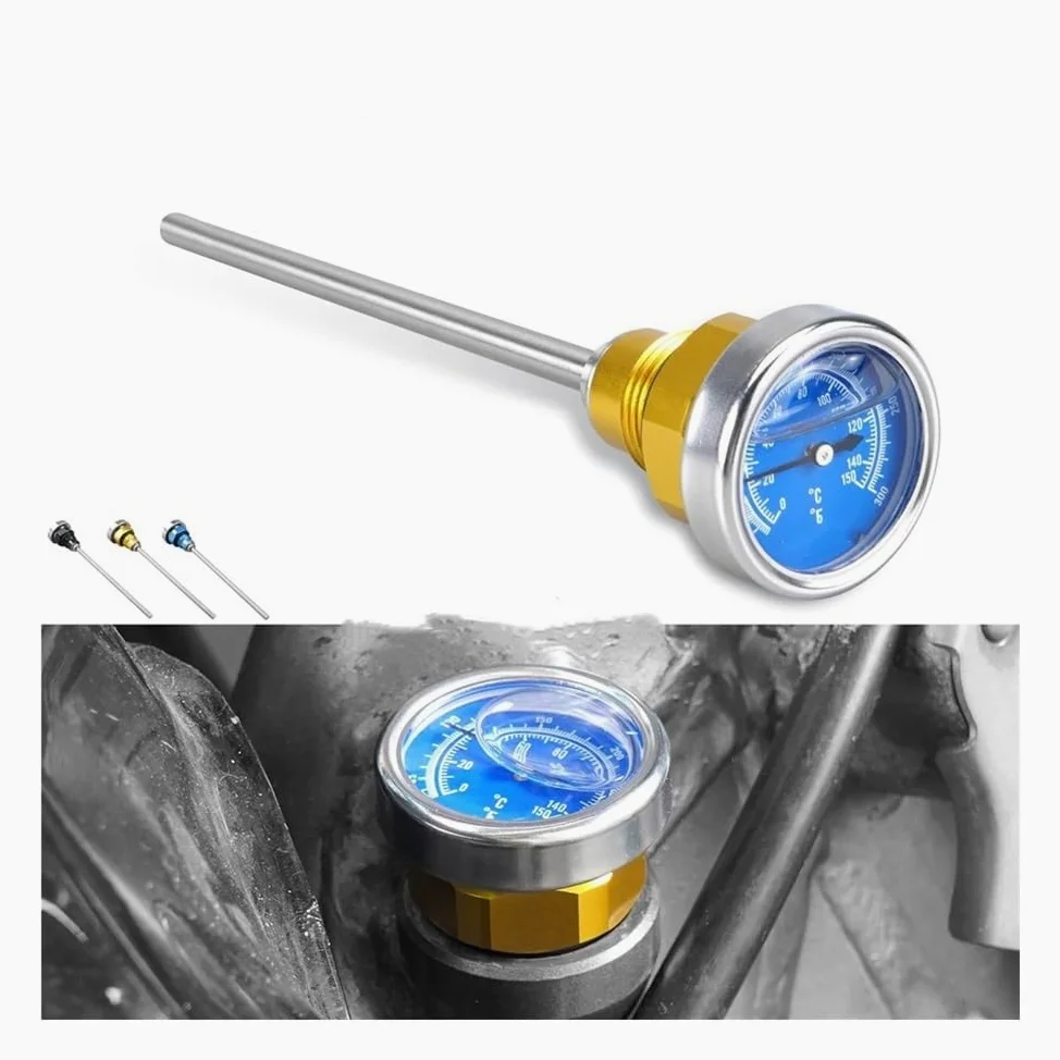 Nivel Aceite Varilla Varilla Nivel Aceite para Motocicleta con Medidor Temperatura para DRZ400 para DRZ400E para DRZ400S para DRZ400SM 2000-2024 para DRZ para DR-Z 400(Color6)