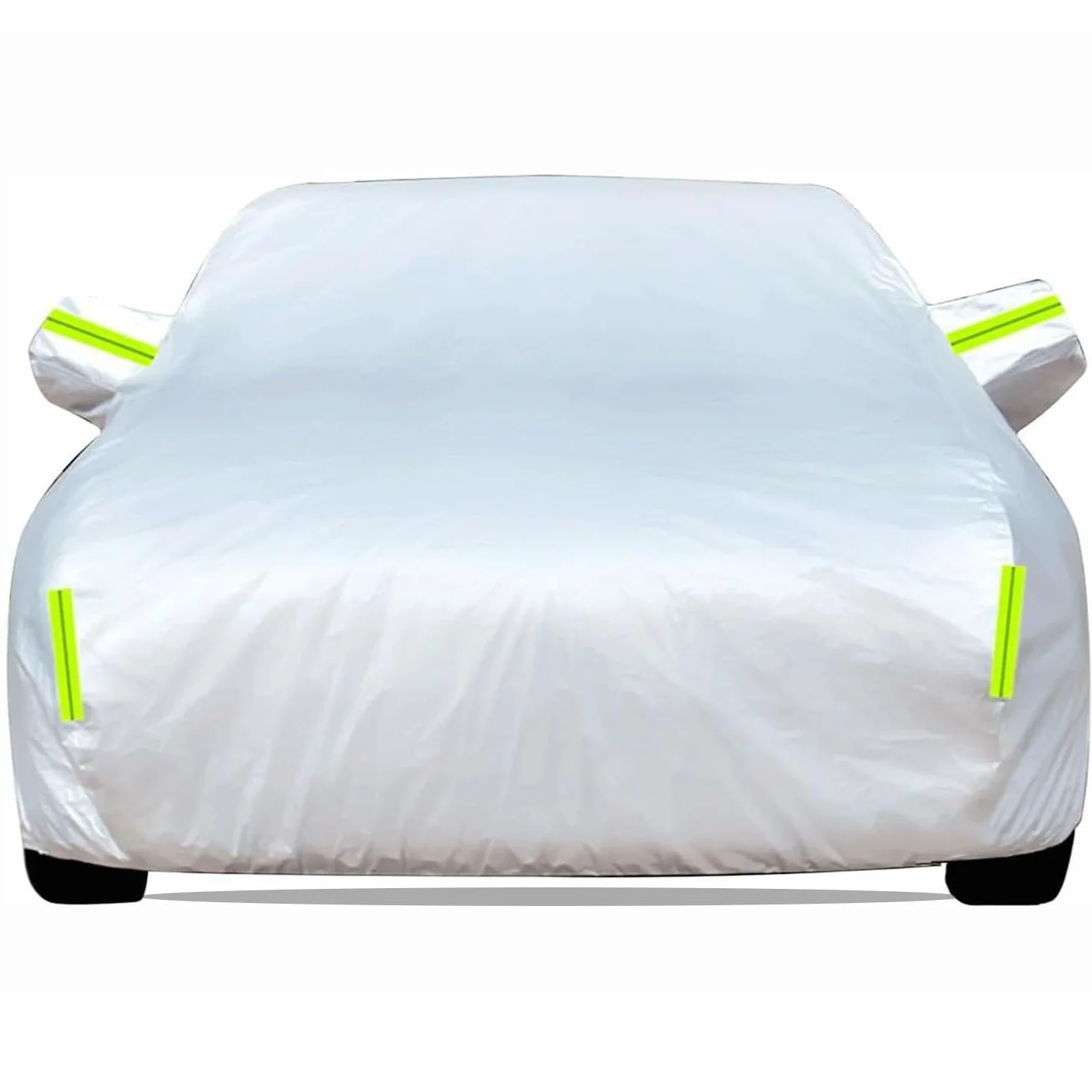 Plata Funda para Coche para Tesla Model Y Exterior Impermeable,Anti-UV y Antilluvia con Cremallera Lateral Cubierta Completa para Todas Las Estaciones,Forro de algodón