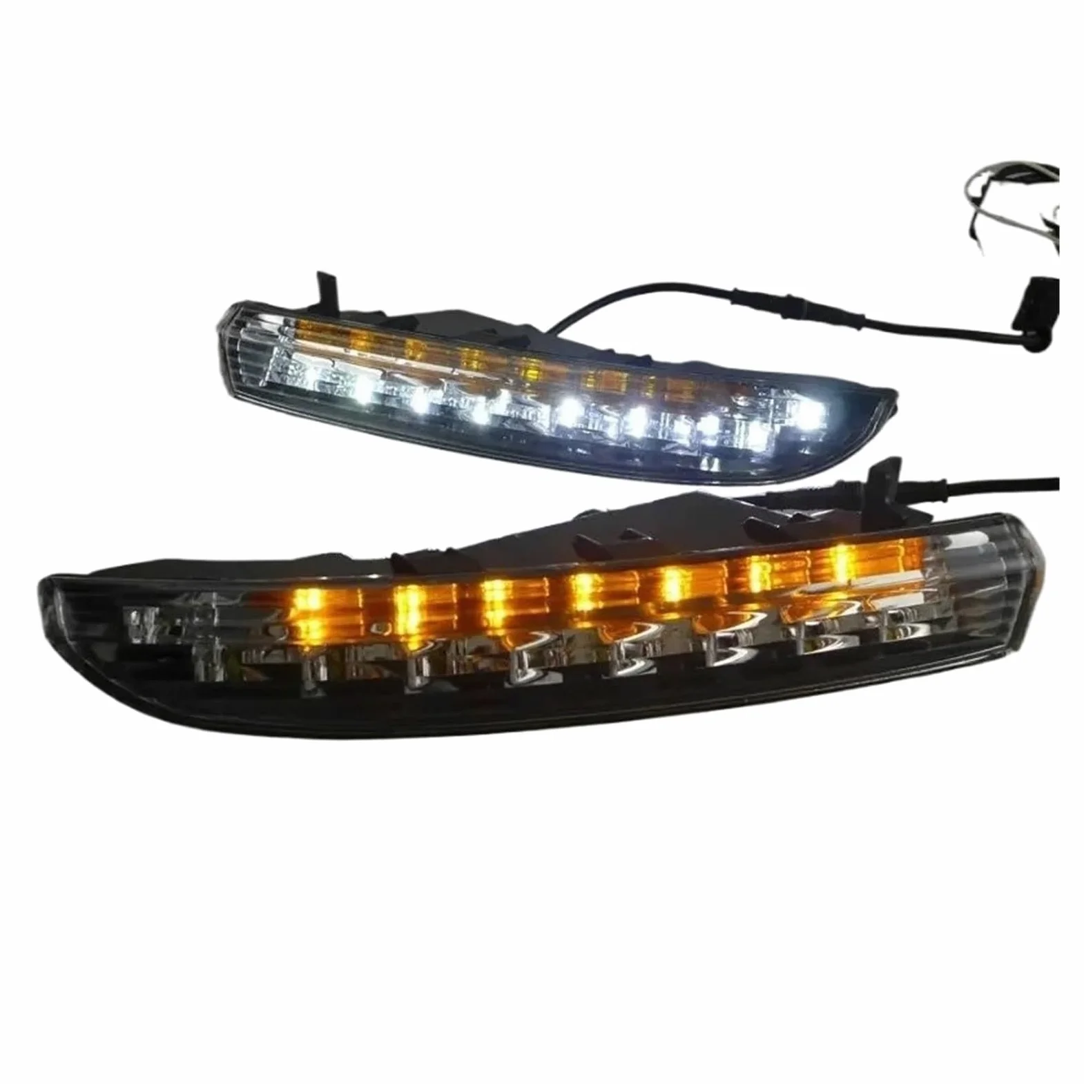 Montaje Luces De Antiniebla Para VW CC 2009 2010 2011 2012 2013 Luces Diurnas Amarillas Luces De Conducción Luces Antiniebla Luces Diurnas LED DRL Para Coche
