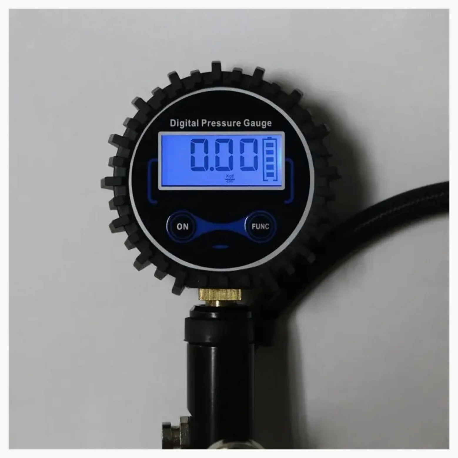 Inflador de neumáticos digital con manómetro, disponible for uso nocturno, for trabajo pesado, 0-200 F1FB