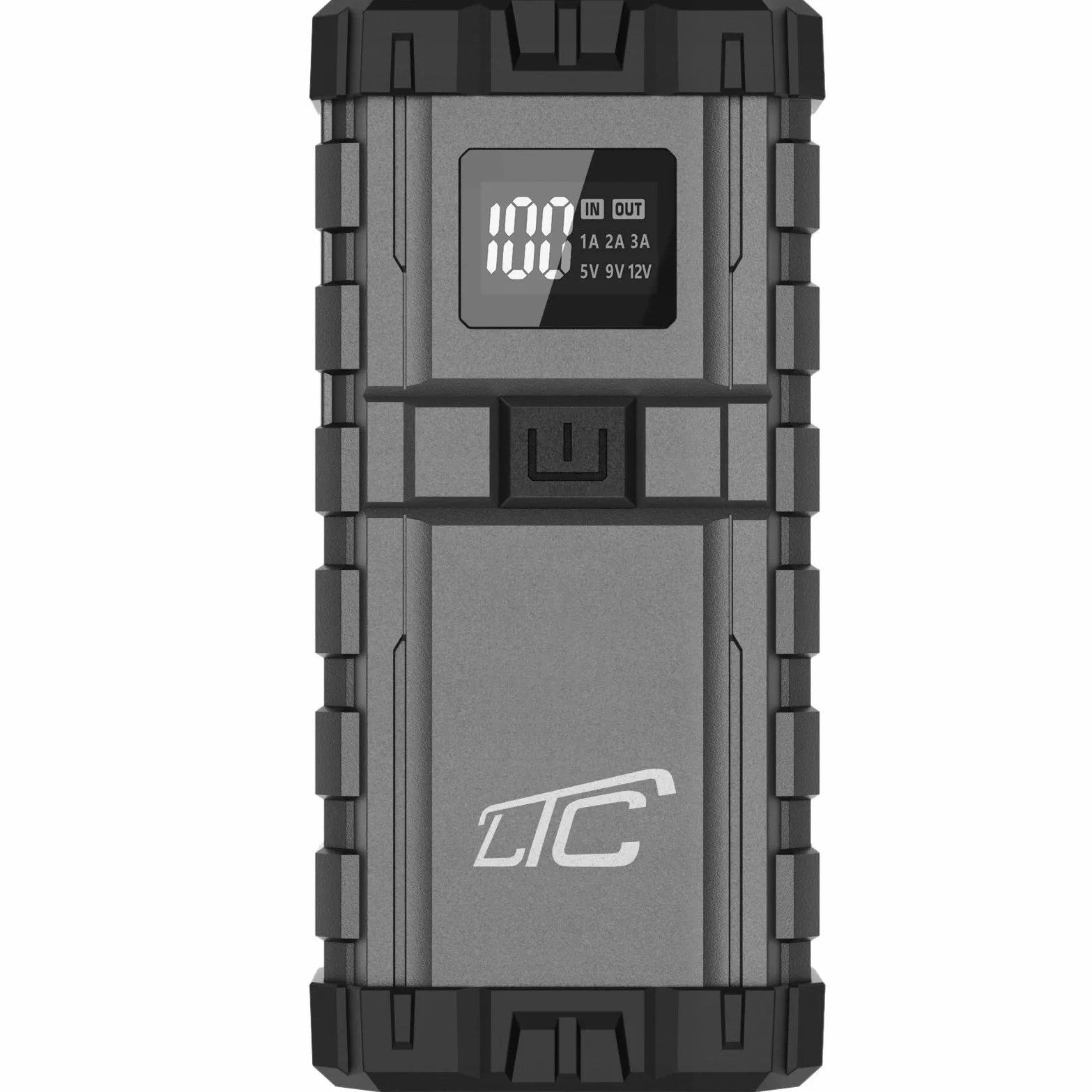 LTC Jump Starter Power Bank USB para Coche Arrancador Compacto 24000MAH/2500A Power Bank QC TYP-C PD 65W/USB out 3A DC 12V