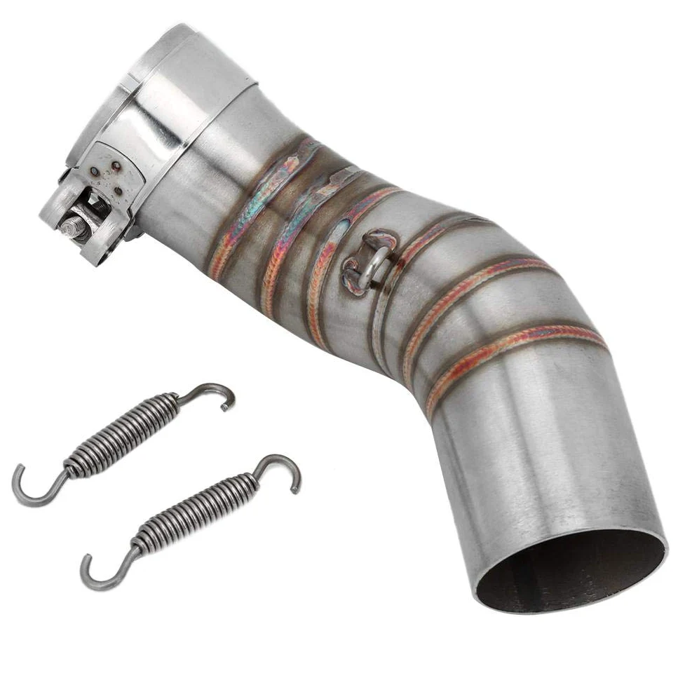 EBTOOLS para z900 tubo medio Adaptador de escape de motocicleta Tubo de enlace medio Tubo de escape de acero Sección media Modificación de motocicleta Ajuste para Z900 2017-2019