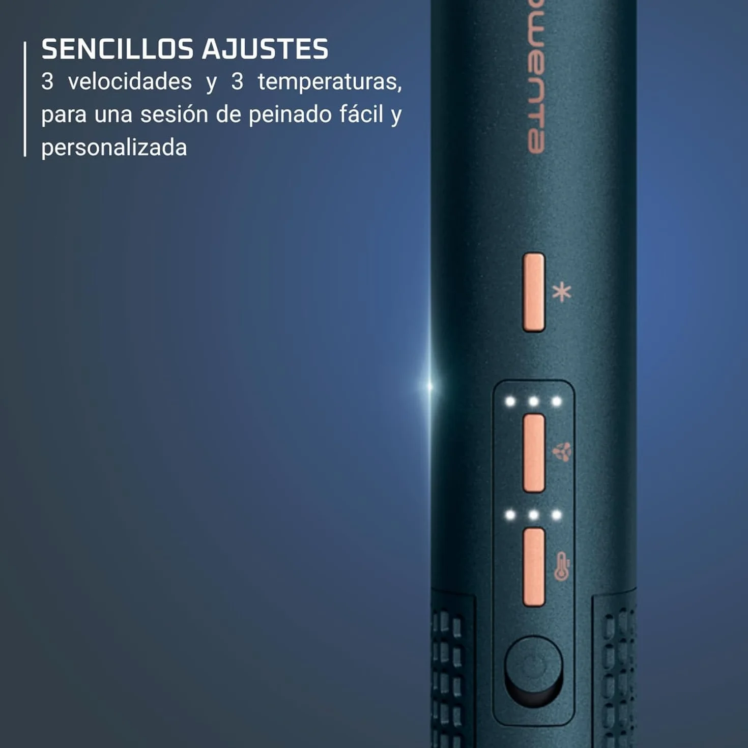 Rowenta Air Brush 3D 3 en 1 Secador Cepillo Caliente UB9720E0
