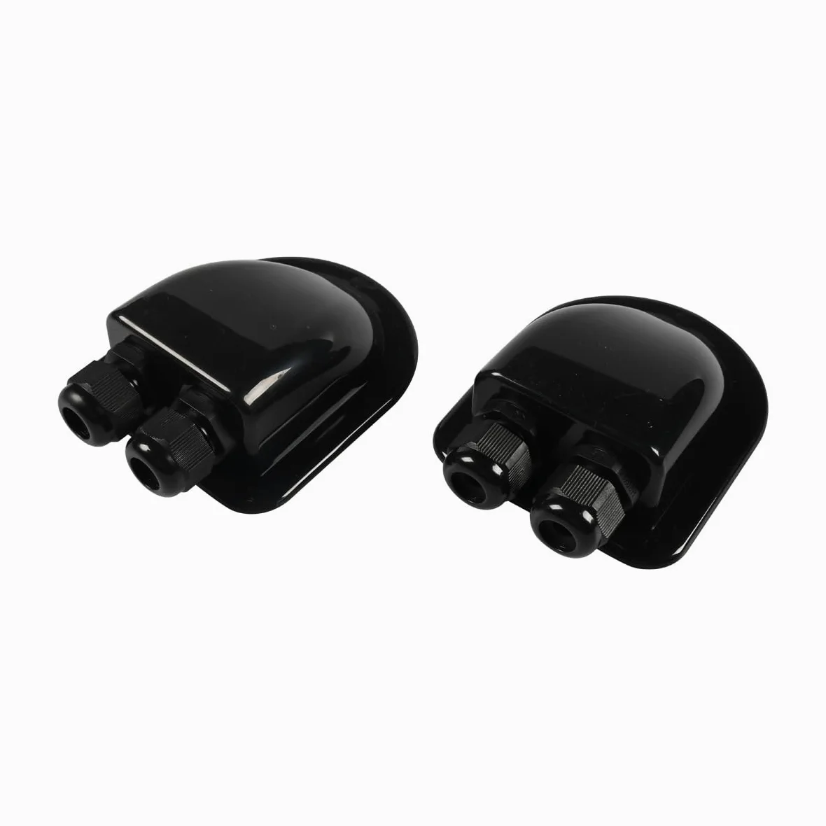 Negro 2 piezas de pasador de techo, pasador de cable, resistente al agua, para instalación solar, autocaravana, barco, aire acondicionado