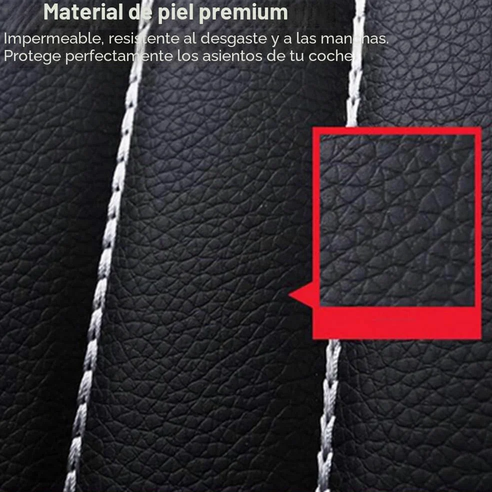Shkalacar Funda Asiento Coche 9 Piezas Protector Asiento Coche Fundas Coche Asientos Universal 5 Asientos para vehículo SUV