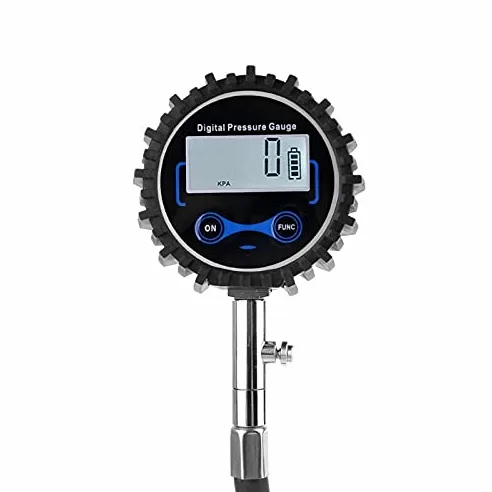Manómetro Digital para neumáticos, Mandril de Aire Intercambiable de 200 PSI, Compatible con Coches, Motocicletas, RV, SUV, neumáticos de Bicicleta 35ED
