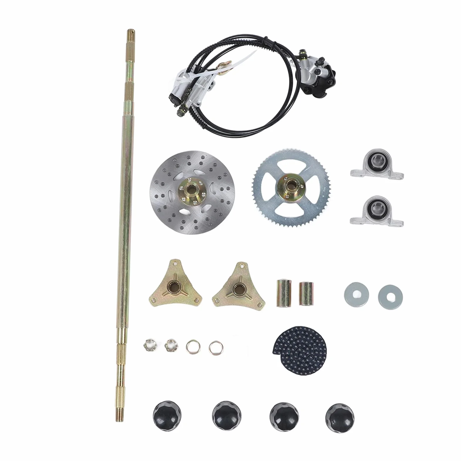 Kit de Montaje de Eje Vivo Trasero Go Kart de 29 Pulgadas, Quads ATV de Alto Rendimiento, Mejora Material Metálico Duradero