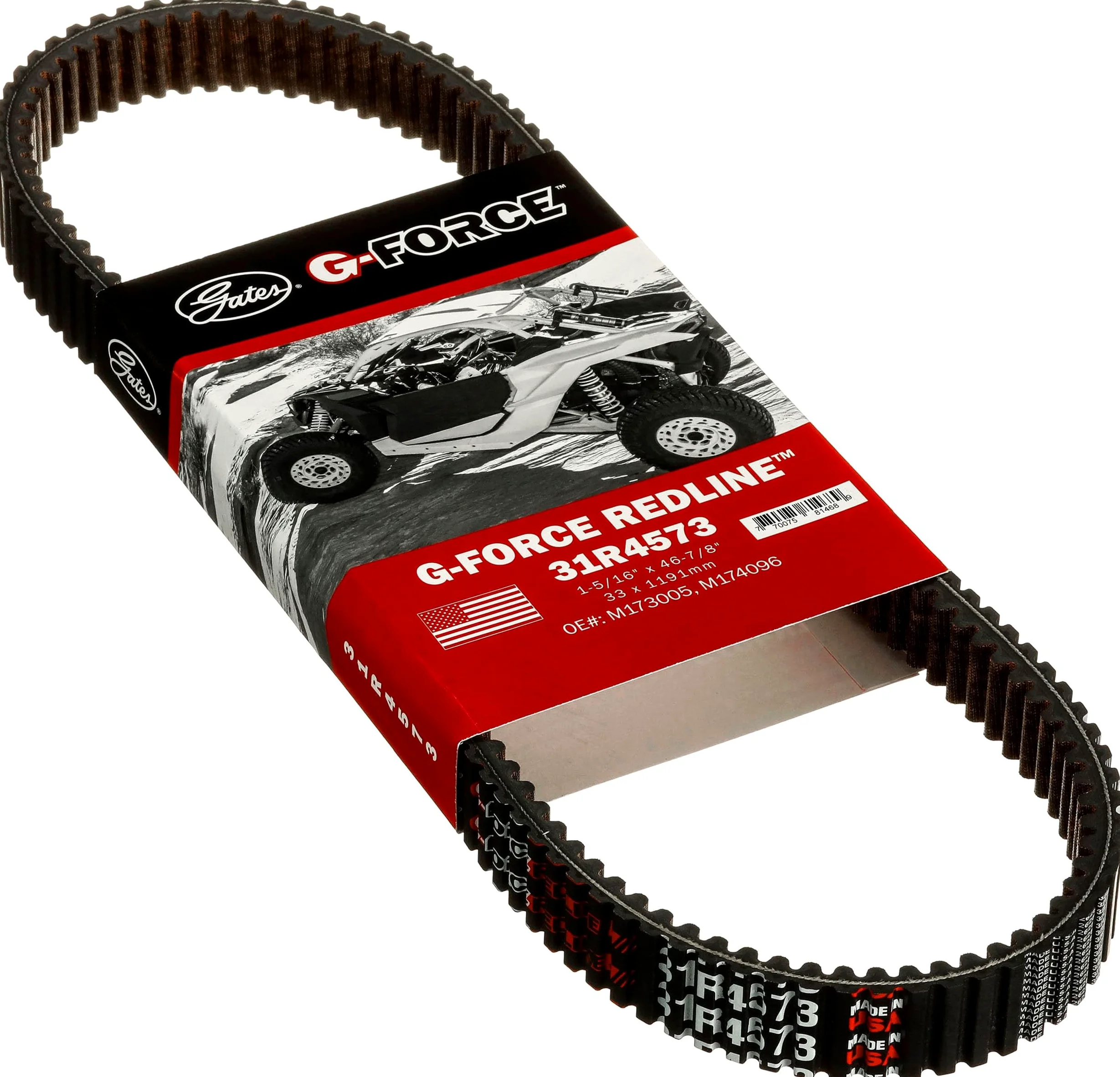 Gates 31R4573 G-Force Redline - Correa de transmisión variable continua (CVT)