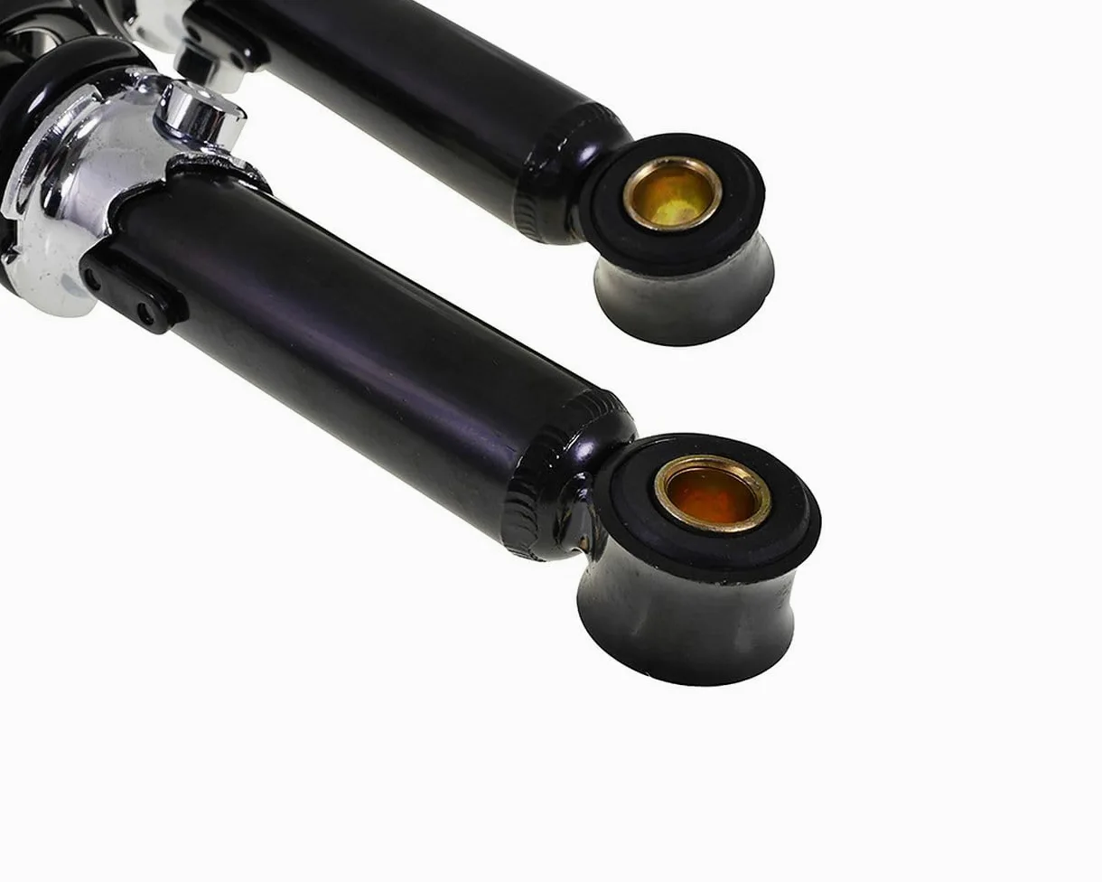2EXTREME juego amortiguadores 320 mm ajustables negros compatible con Puch Condor 50 2T AC, Maxi S/N 50 2T AC – suspensión mejorada