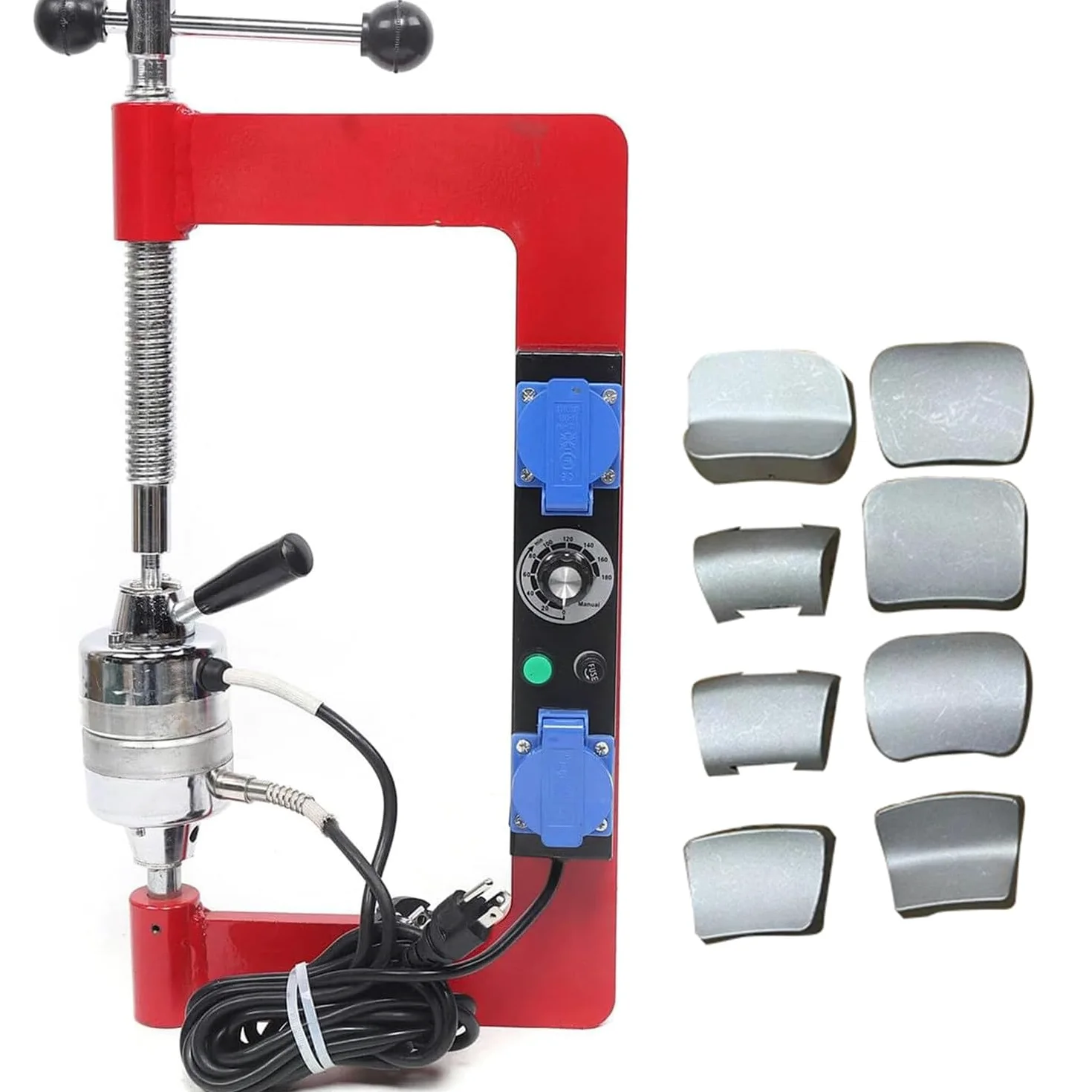 Kit de Herramientas de máquina de reparación de neumáticos | Vulcanizador automático,con 8 moldes para neumáticos de automóviles pequeños