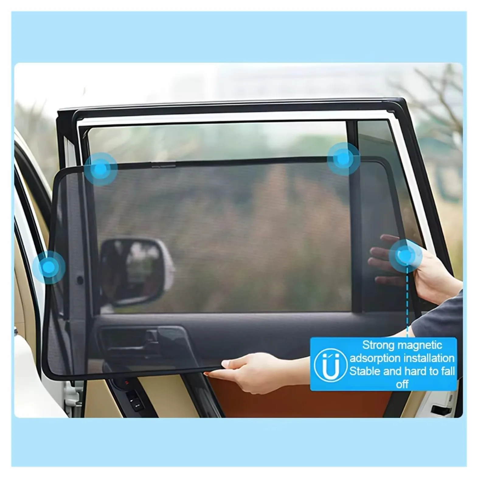 Parasol para Parabrisas Parasol De Malla para Coche, Magnético, Anti-UV, para Jeep para Grand para Cherokee WJ WG MK2 2000-2003 2004 Parasol Luna de Coche(5PCS Set)