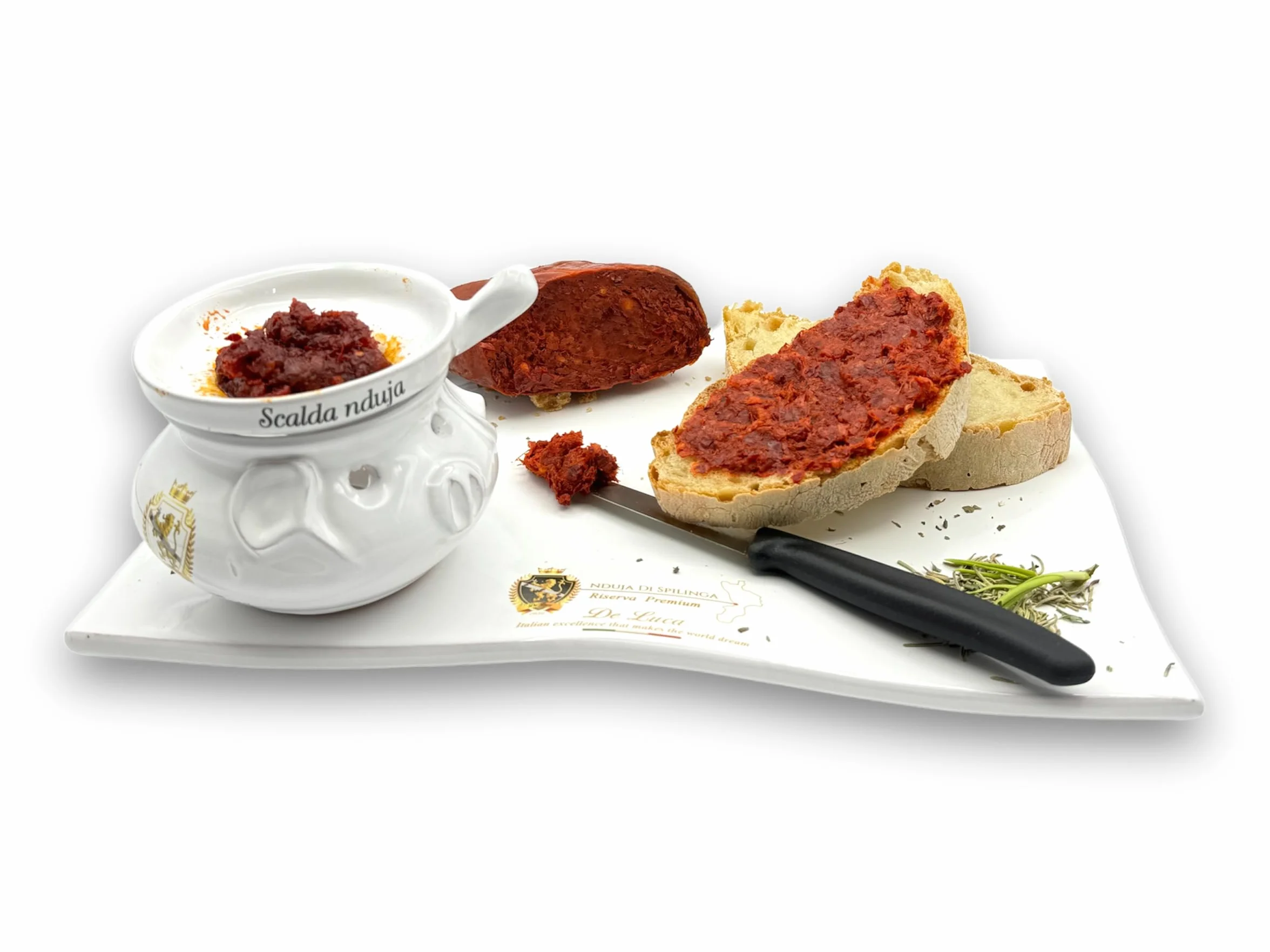 Nduja Di Spilinga Reserva Premium de Cerdo Negro De Luca 100% Italiano 400g