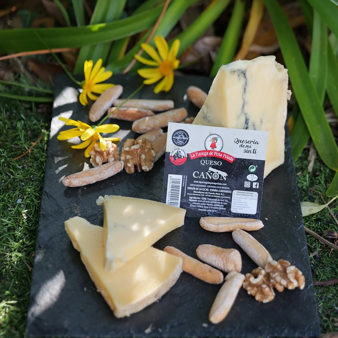 Queso Cañón PACK 2 Cuñas 300 g Al vacío Suave Mantecoso Cremoso Ceniza Vegetal