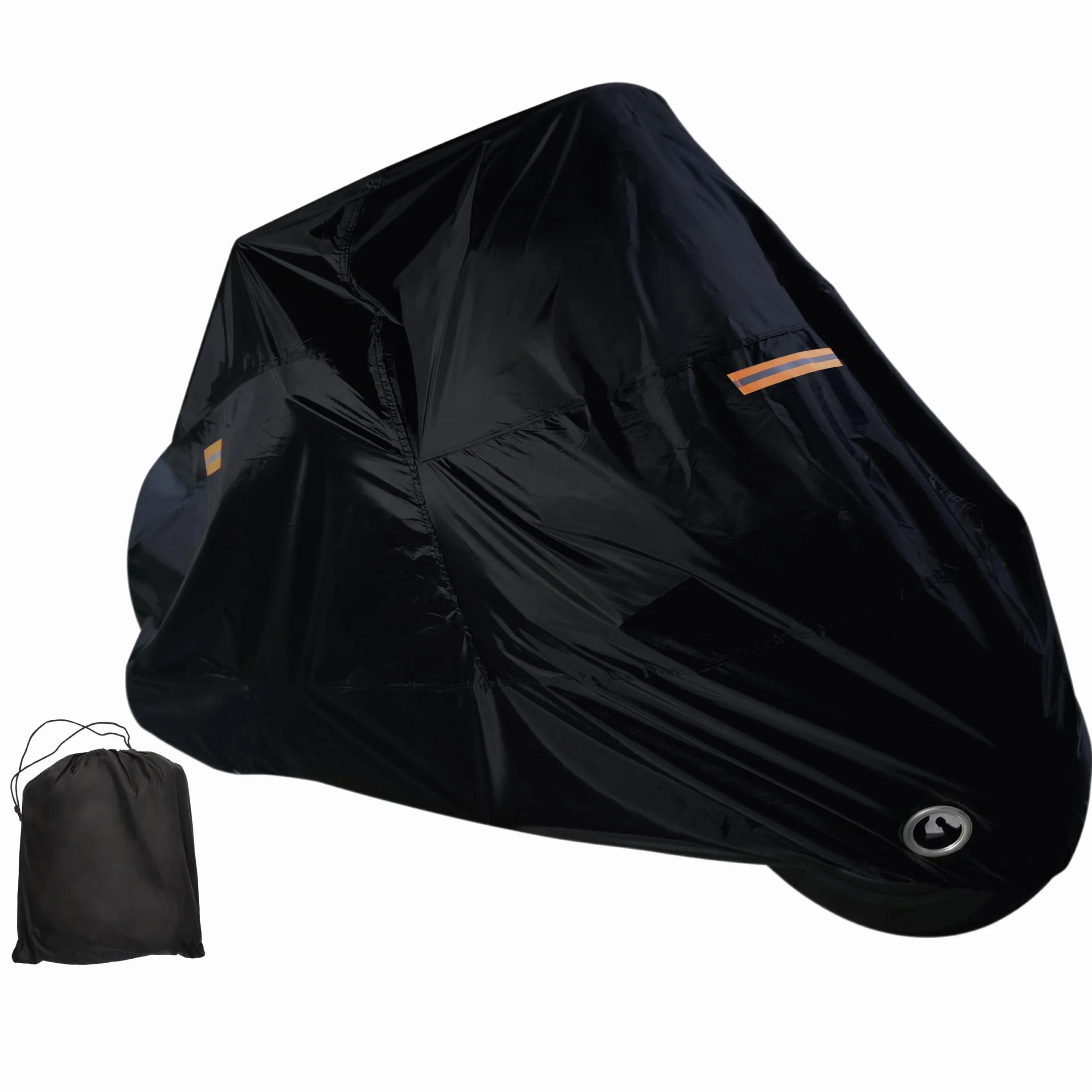 PMK GRUPO | Funda para Moto Impermeable 190T Talla L (245x105x125 cm) | Cubierta para Motocicleta y Scooter Exterior | Protector UV, Antirrobo con Ojal para Candado, Hebilla Antiviento y Reflectante