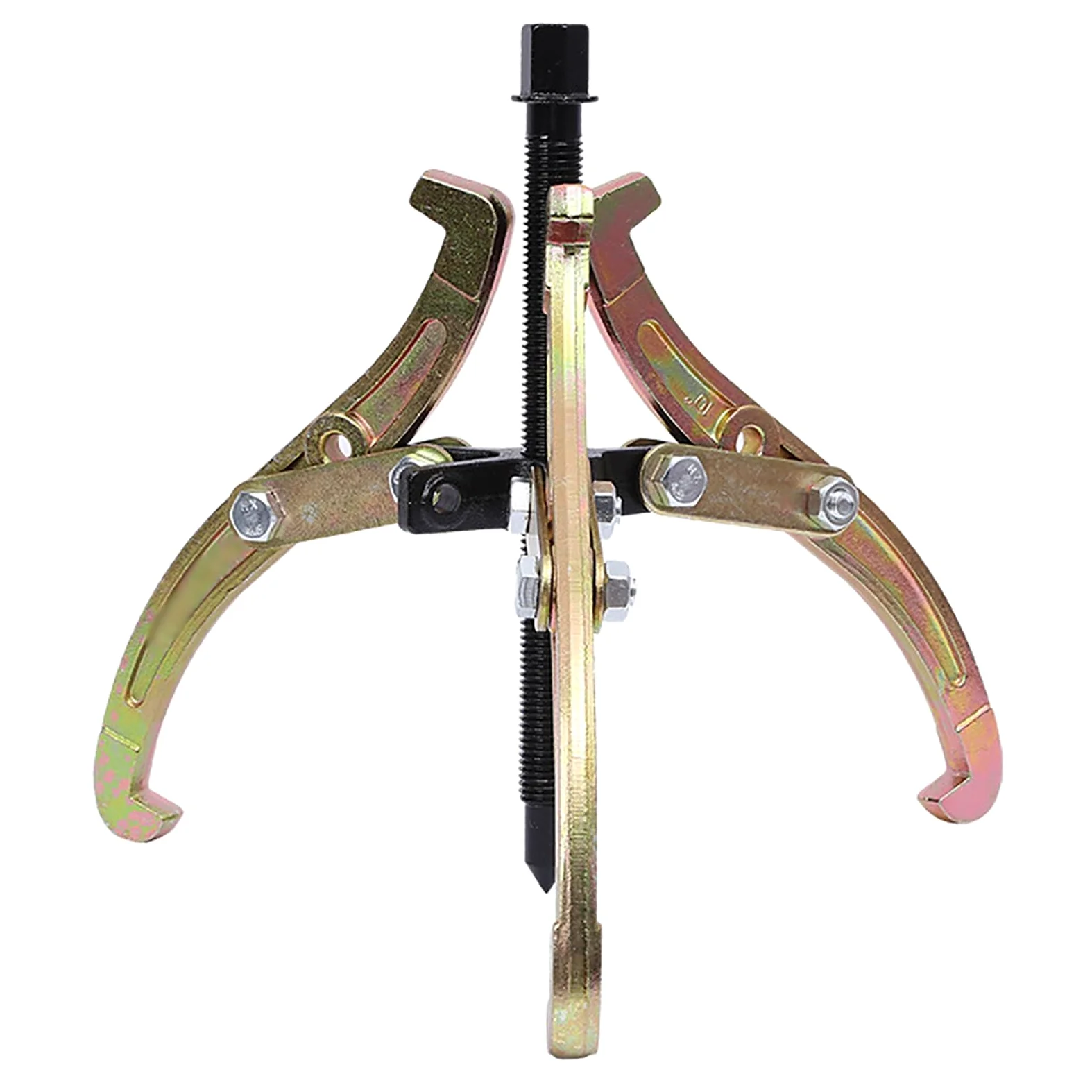 Herramienta de extracción de rodamientos de tres mandíbulas, reparación automotriz, extractor de acero al carbono para ruedas, bujes, engranajes, poleas, capacidad de 150 libras, 6 pulgadas de