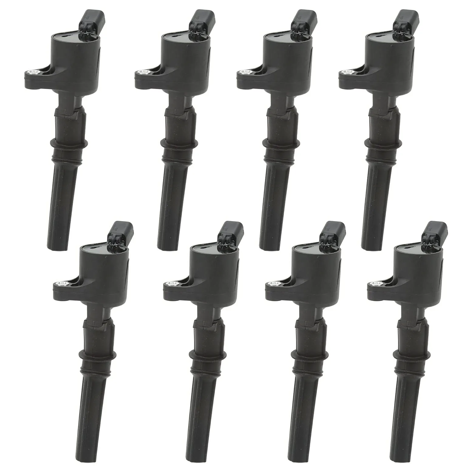 Juego de bobinas de encendido Torvex, paquete de bobinas de 8 piezas y bobina de bujía FD502 compatible con encendido de motor E-150 E-250 E-350