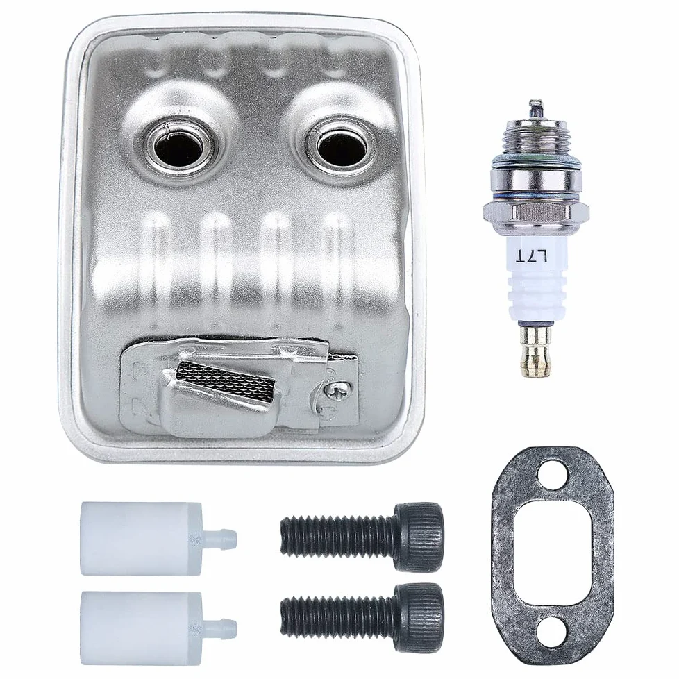 Kit de filtro combustible tornillo compatible con bujías gasolina motosierra 450, 445 y 445e W, repuestos OEM 544147702 parte