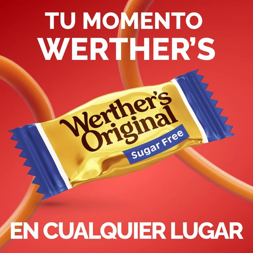 Werther's Original Caramelos toffee sin azúcar 90g