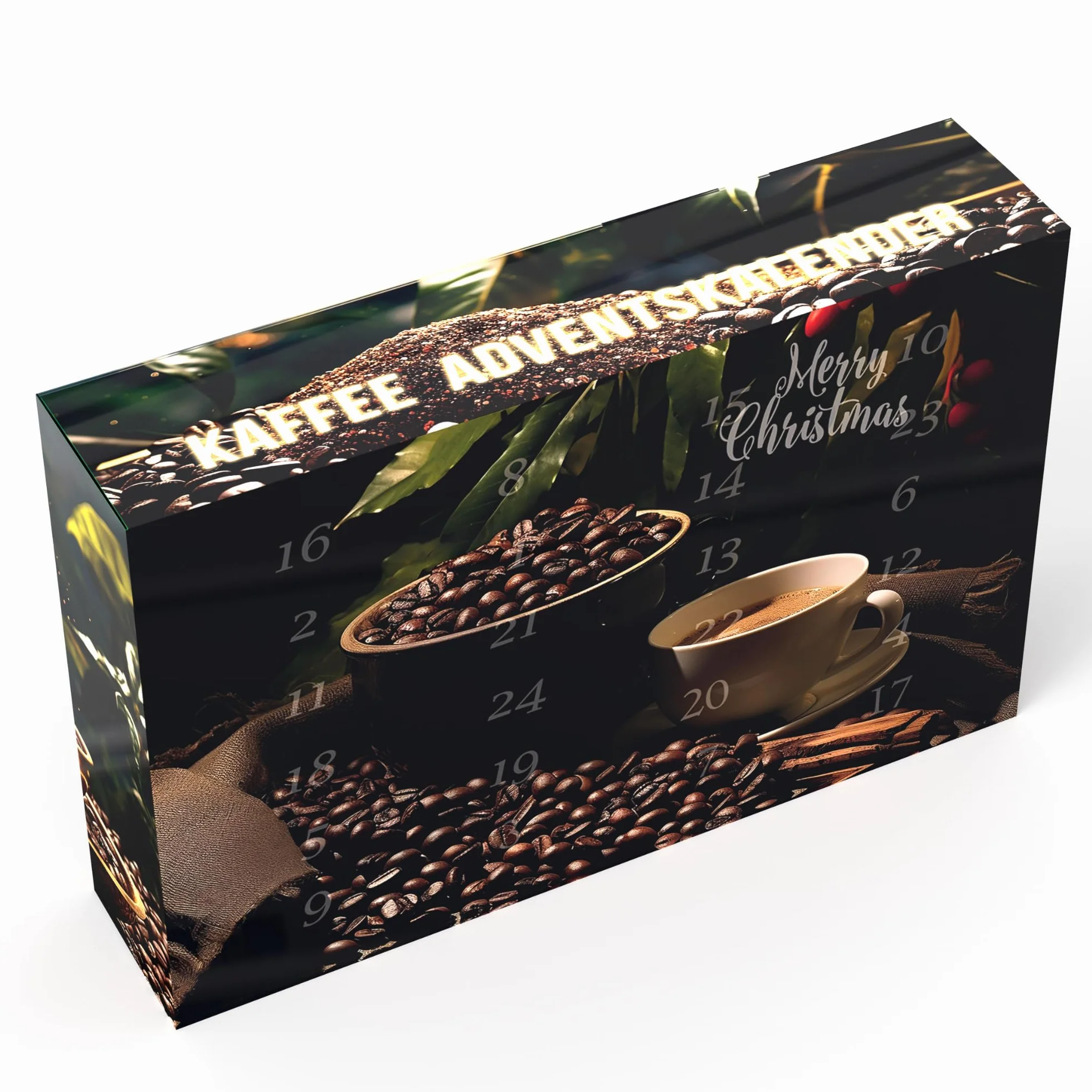 C&T XL Café Calendario de Adviento Orgánico Justo Granos Enteros 2024 24 Cafés Orgánicos 20g Navidad