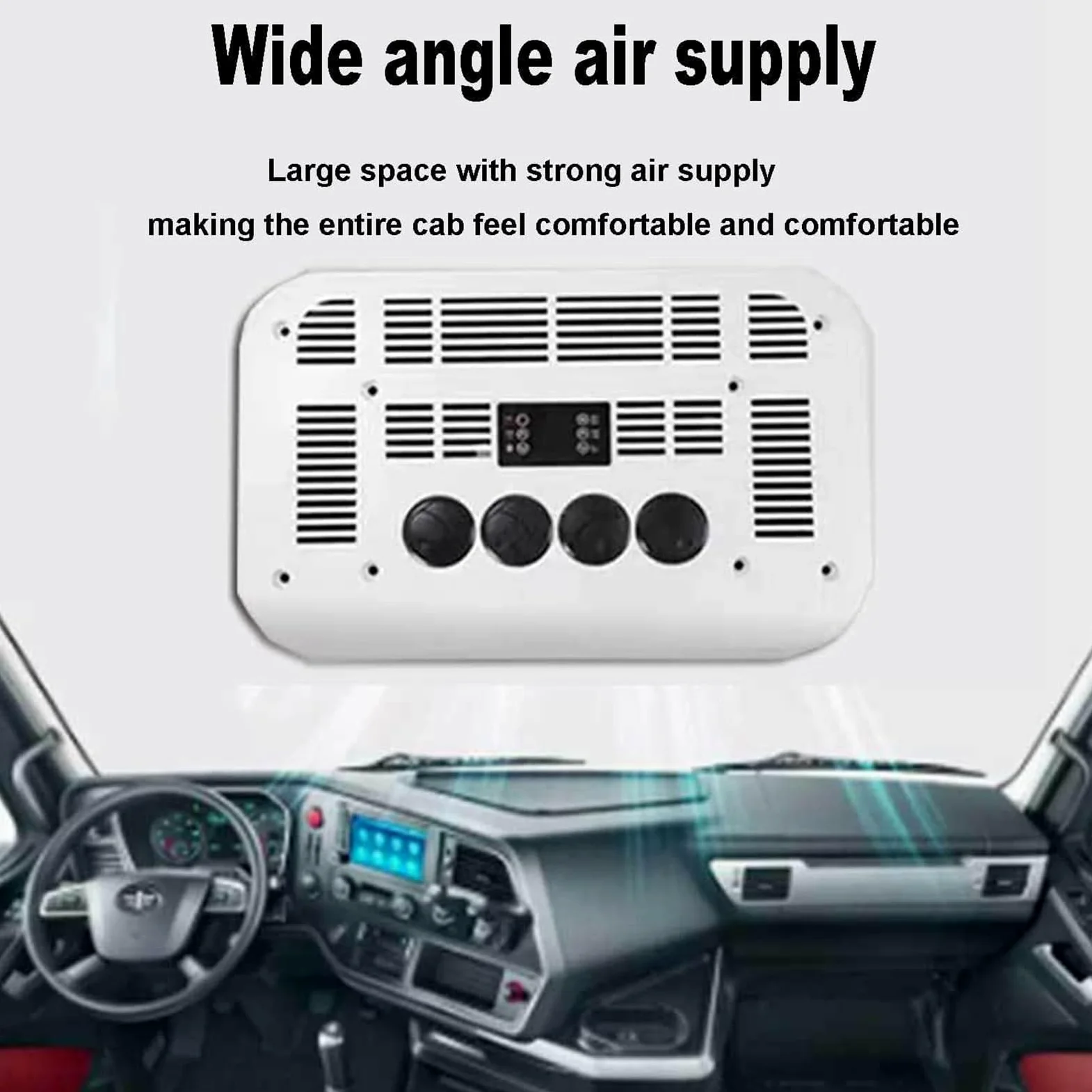 Aire Acondicionado 2 en 1 12V para Techo de Caravana y Camión Eléctrico Refrigeración Calefacción