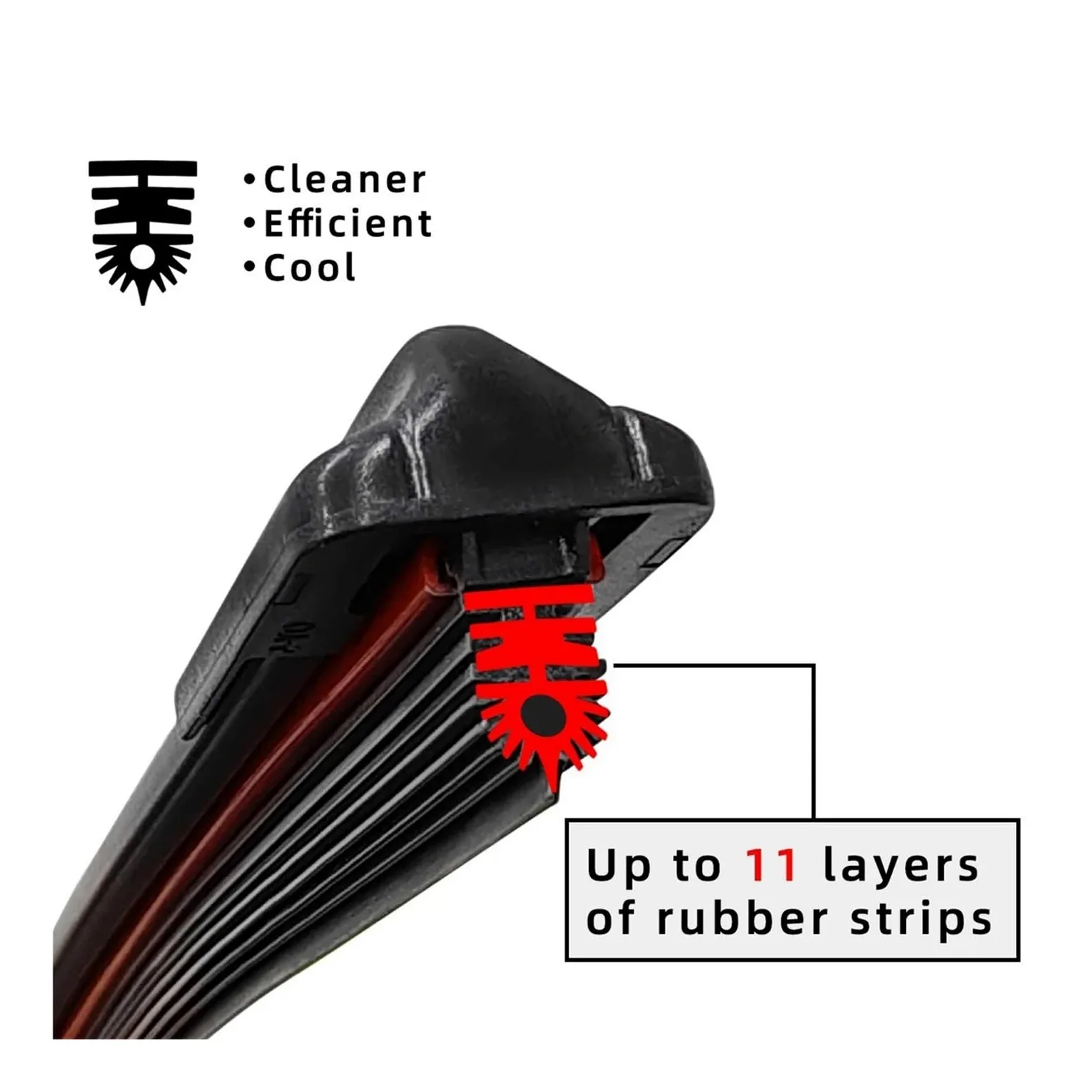 Limpiaparabrisas Para Fiat 500 312 2007-2017 1/2/3/4/6 11 Capas Tiras Goma Adecuadas Para Escobillas Limpiaparabrisas Delanteras Y Traseras Automóviles
