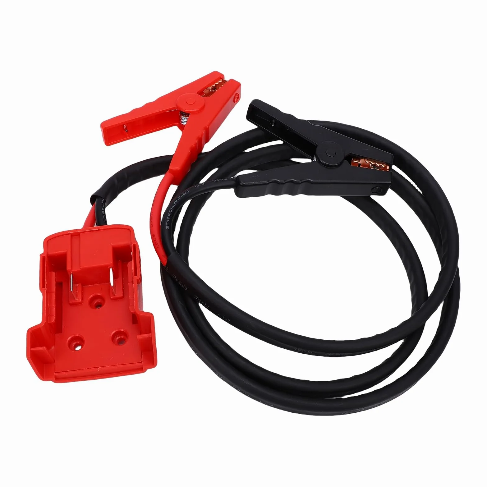 Alomejor Cable de Arranque de Batería, Cable de Refuerzo de Batería de Silicona 8AWG para Baterías M18 de 18 V, Resistencia Al Calor de 392 °F, Abrazaderas Fuertes, Inicio Rápido para Automóviles,