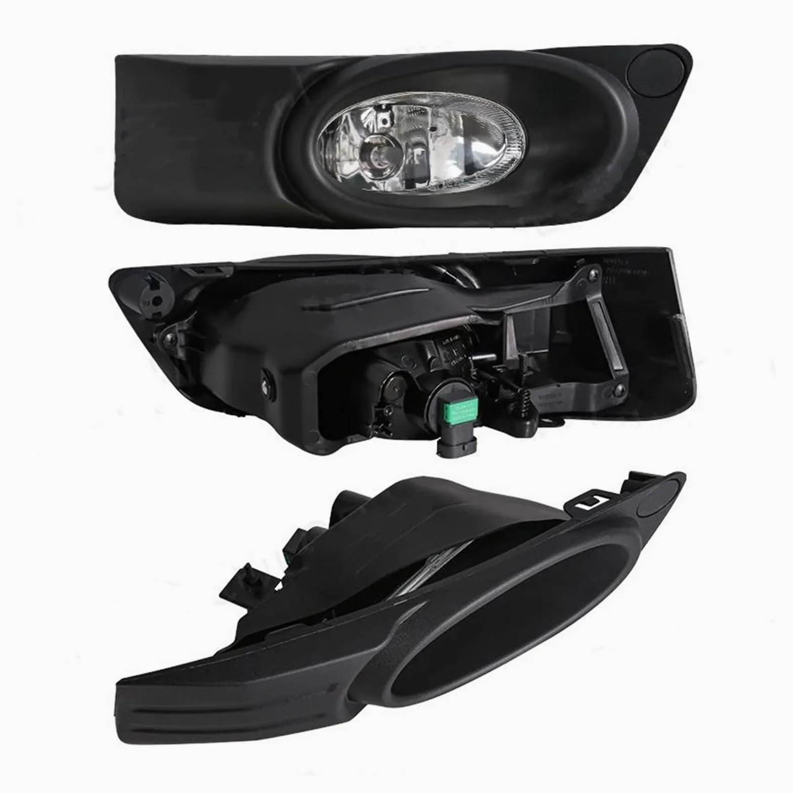 Para Fit Para Jazz Para Shuttle 2011-2016 Faros Antiniebla Halógenos Para Parachoques Delantero De Coche Luces Diurnas LED DRL Faro Antiniebla Trasero Led Impermeable(LED Yellow)