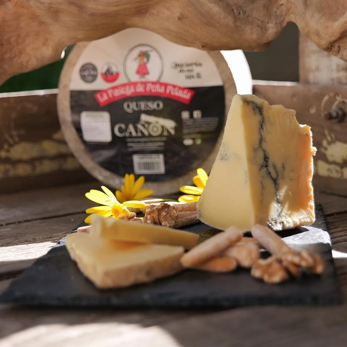 Queso Cañón PACK 2 Cuñas 300 g Al vacío Suave Mantecoso Cremoso Ceniza Vegetal